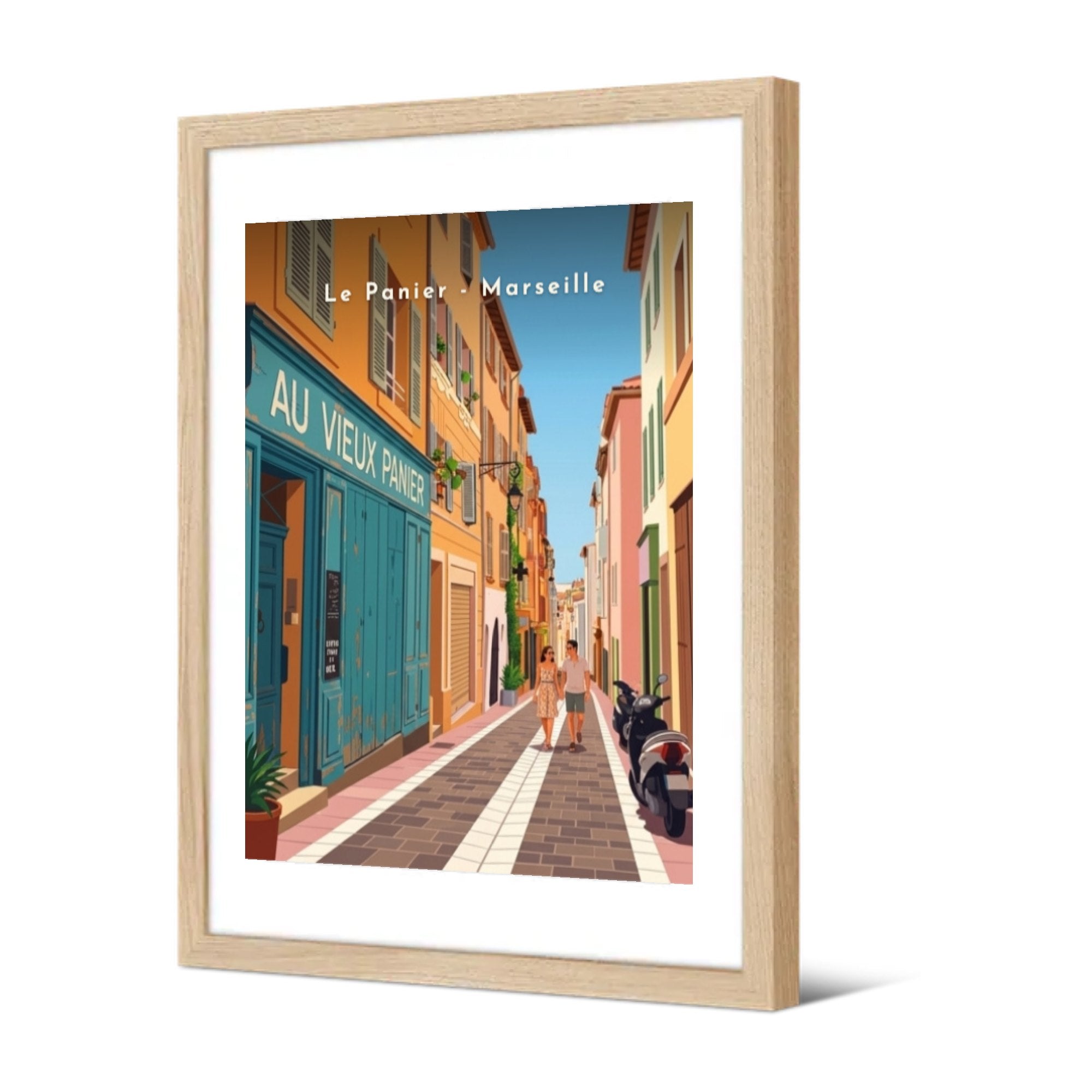 Le Panier - Marseille — Pôdevache, encadrée, vue de trois quarts