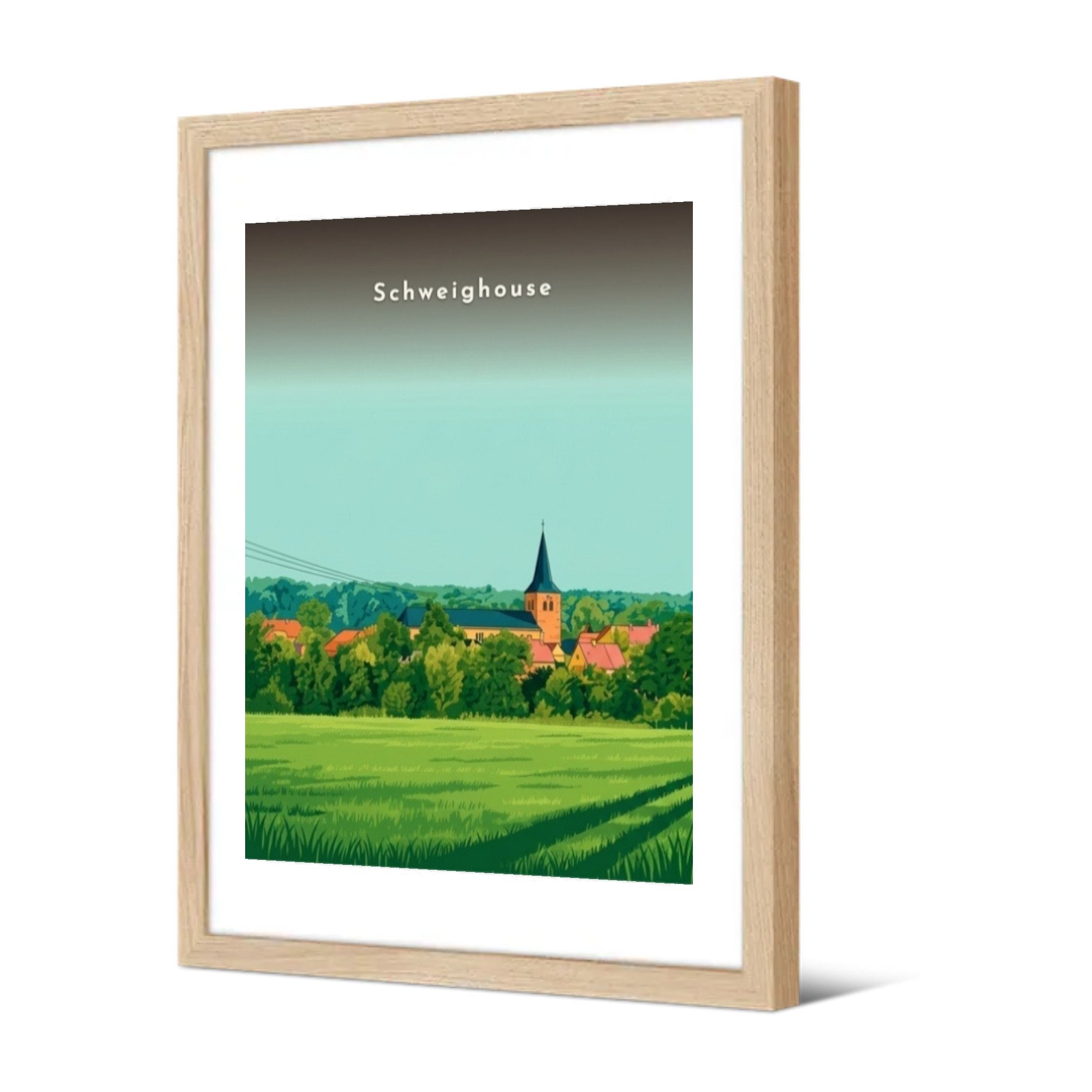 Schweighouse — Pôdevache, encadrée, vue de trois quarts
