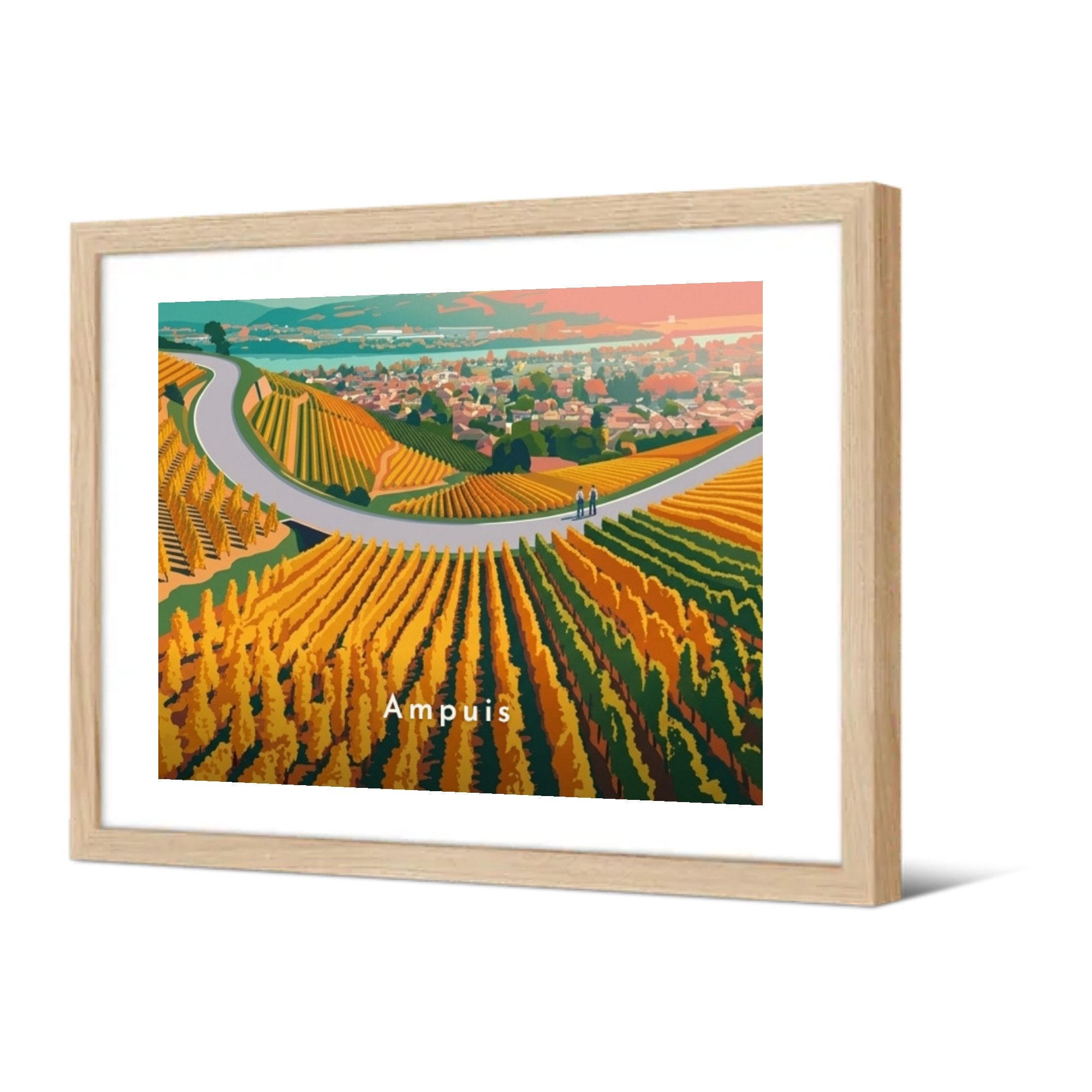 Vignoble de Côte-Rôtie — Pôdevache, encadrée, vue de trois quarts