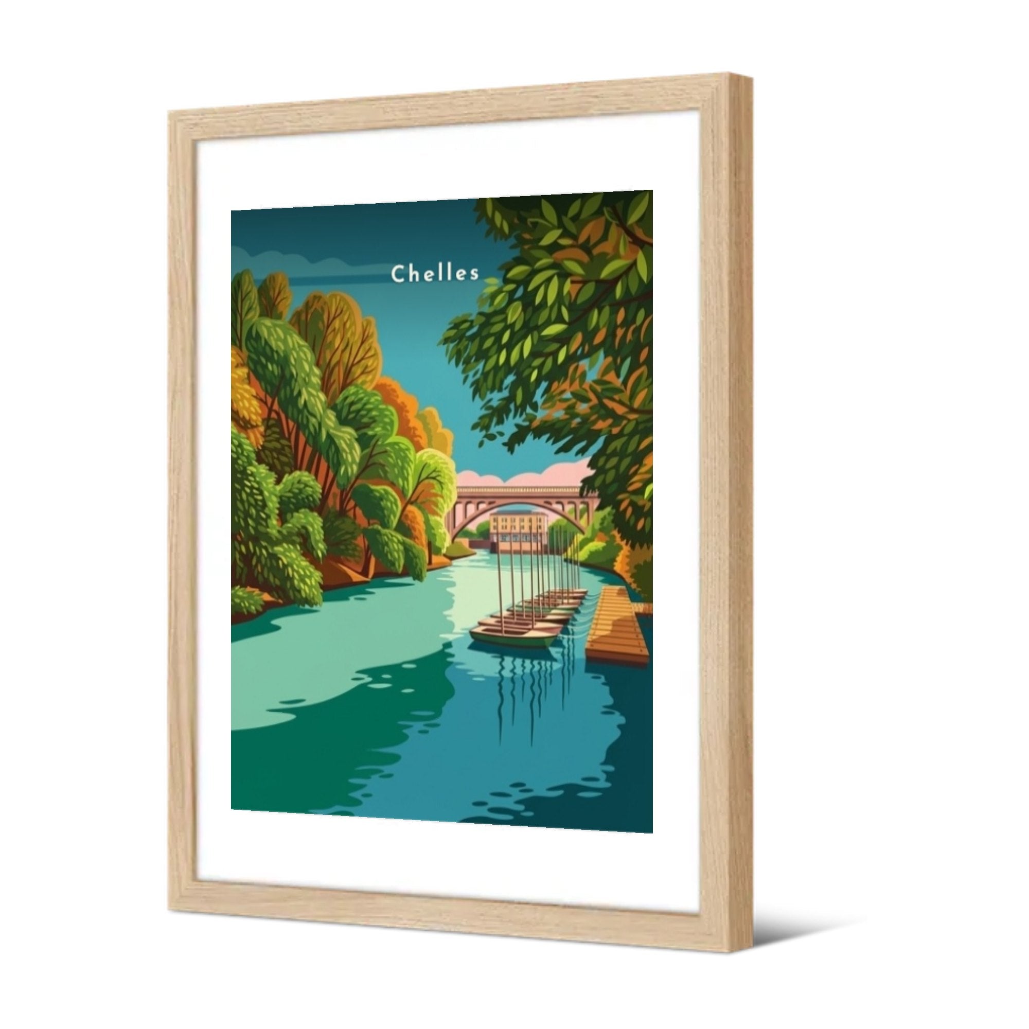 Les bords de Marne — Pôdevache, encadrée, vue de trois quarts