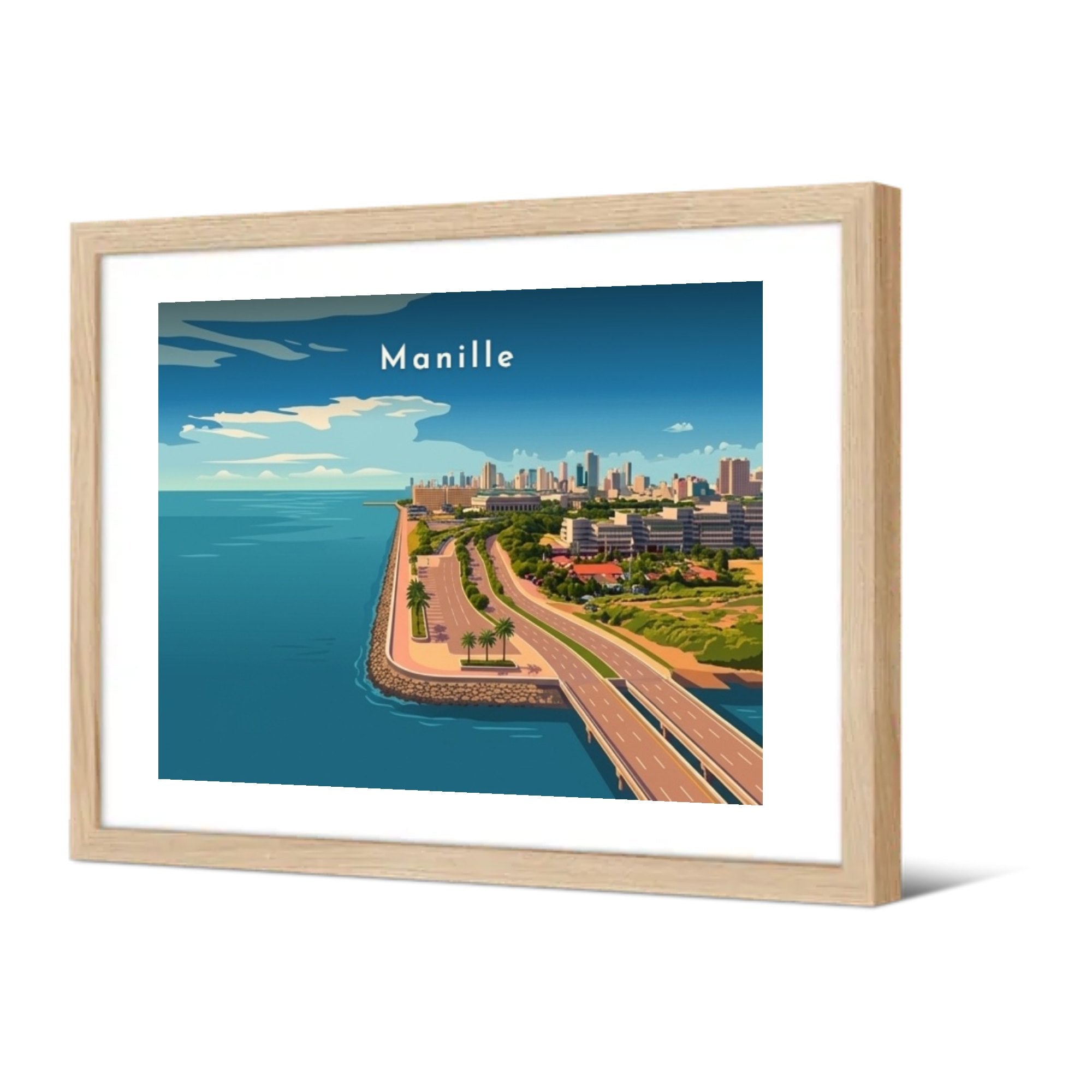 Roxas Boulevard — Pôdevache, encadrée, vue de trois quarts