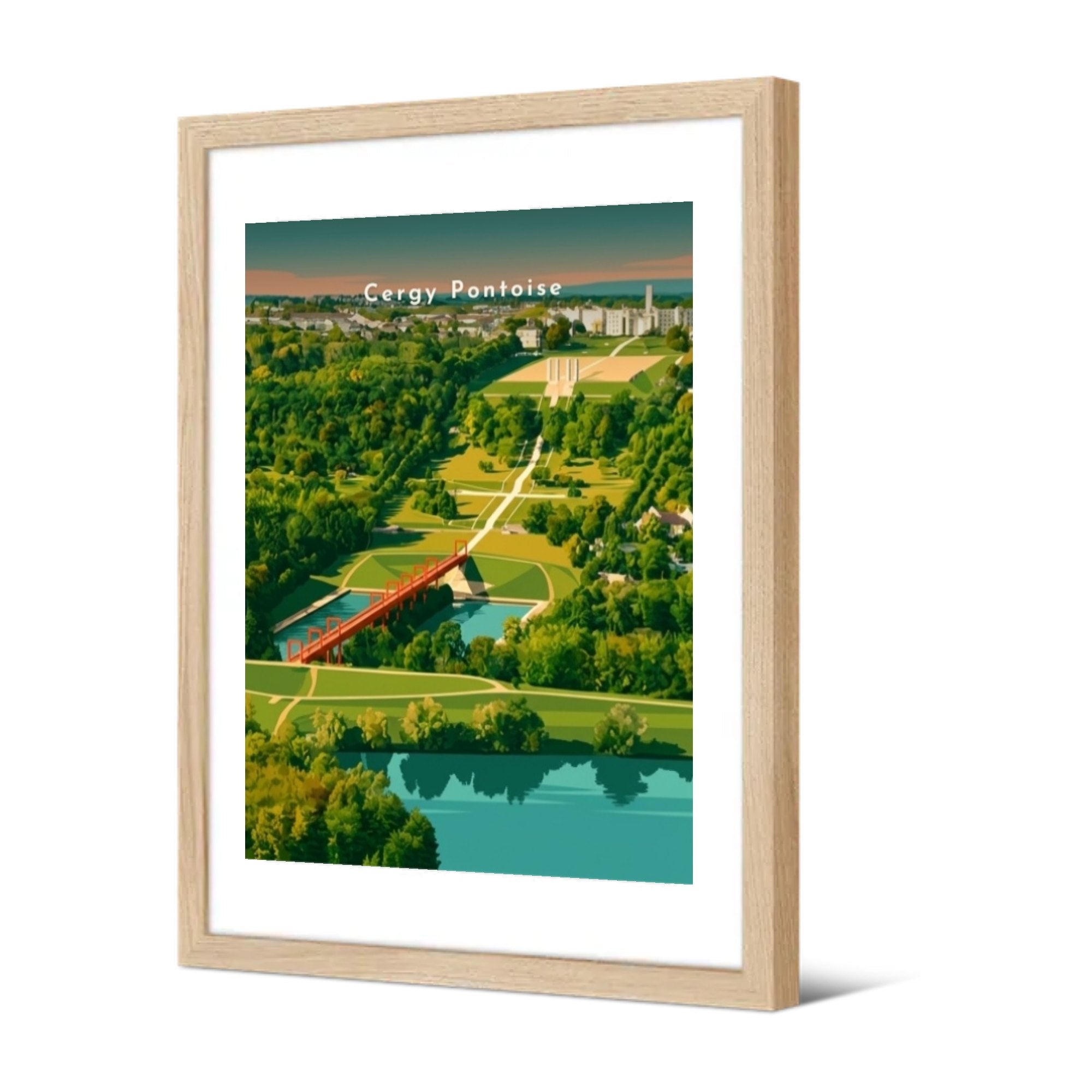 Cergy Pontoise — Pôdevache, encadrée, vue de trois quarts