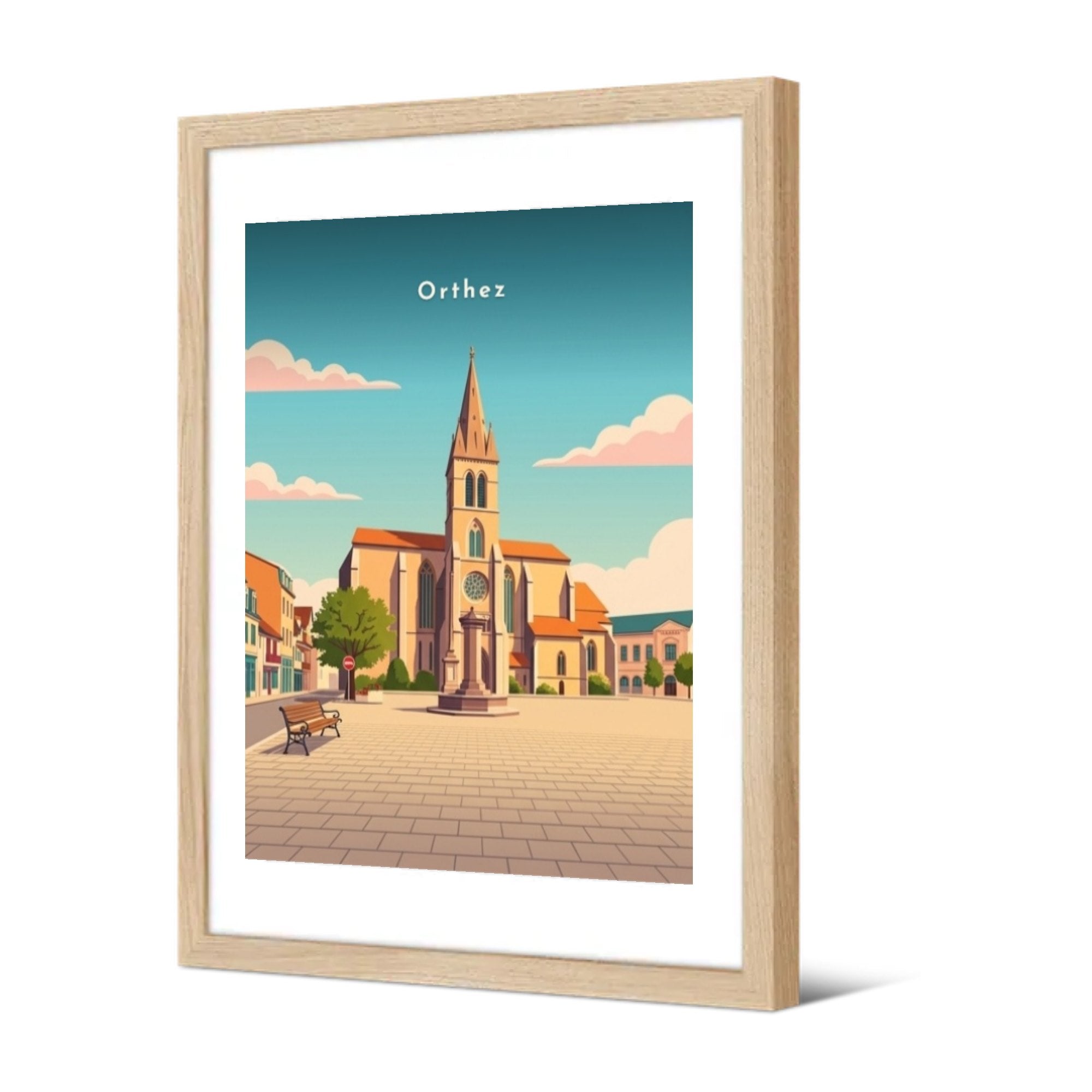 Église Saint-Pierre — Pôdevache, encadrée, vue de trois quarts