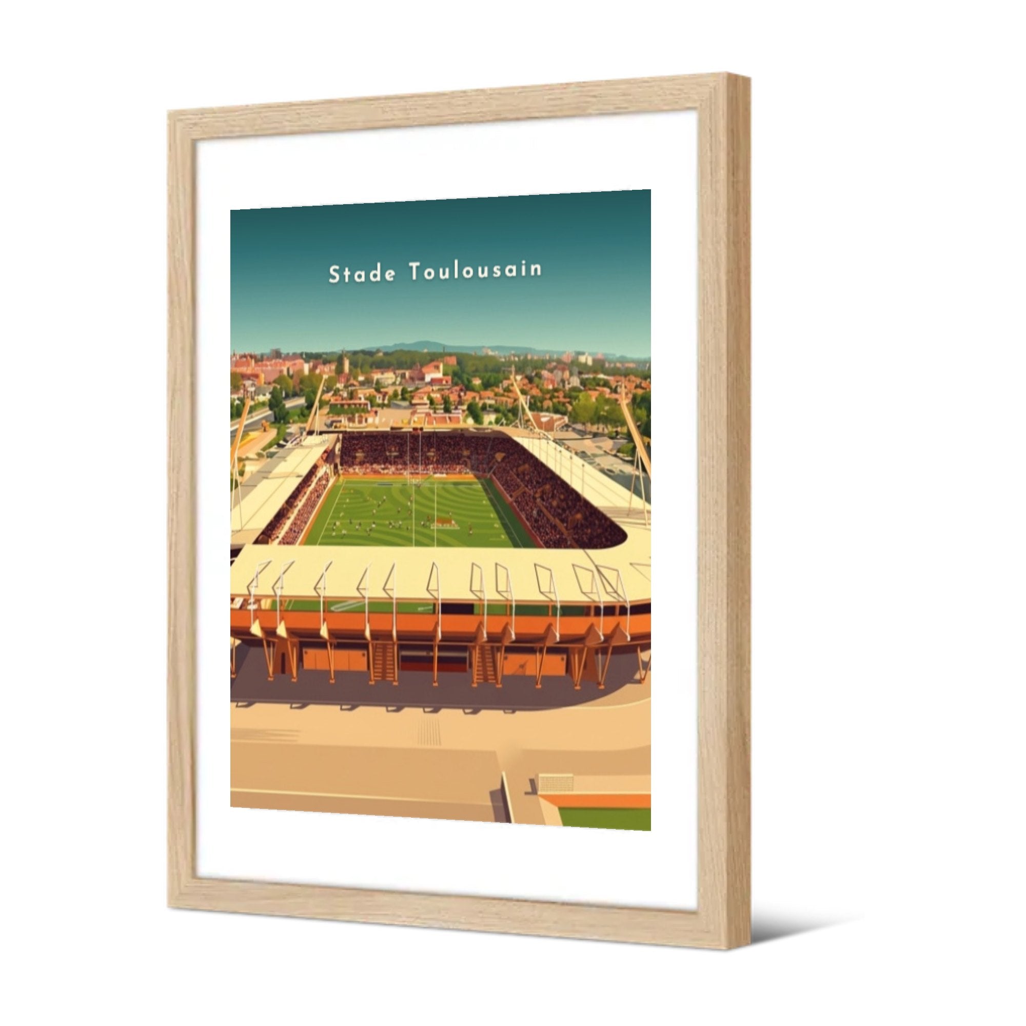 Stade Toulousain — Pôdevache, encadrée, vue de trois quarts