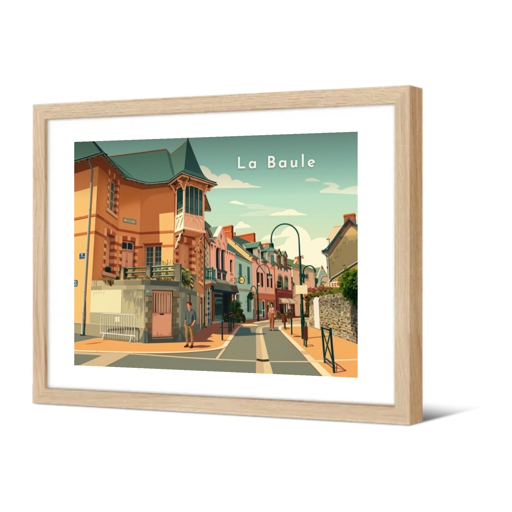 La Baule — Pôdevache, encadrée, vue de trois quarts