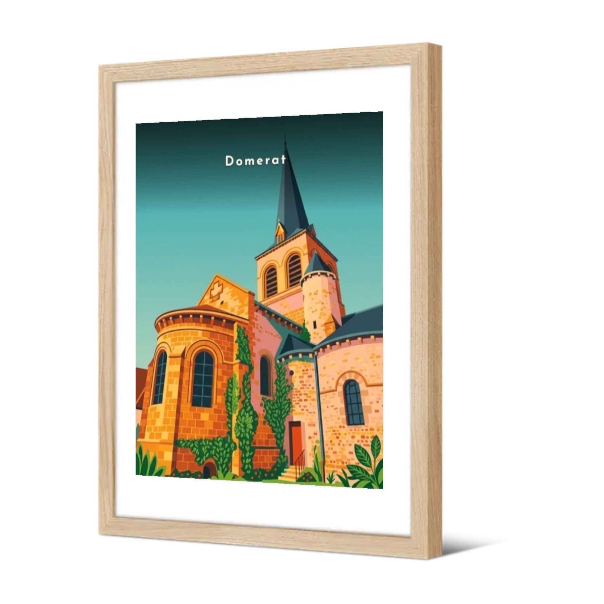 Église Notre-Dame — Pôdevache, encadrée, vue de trois quarts