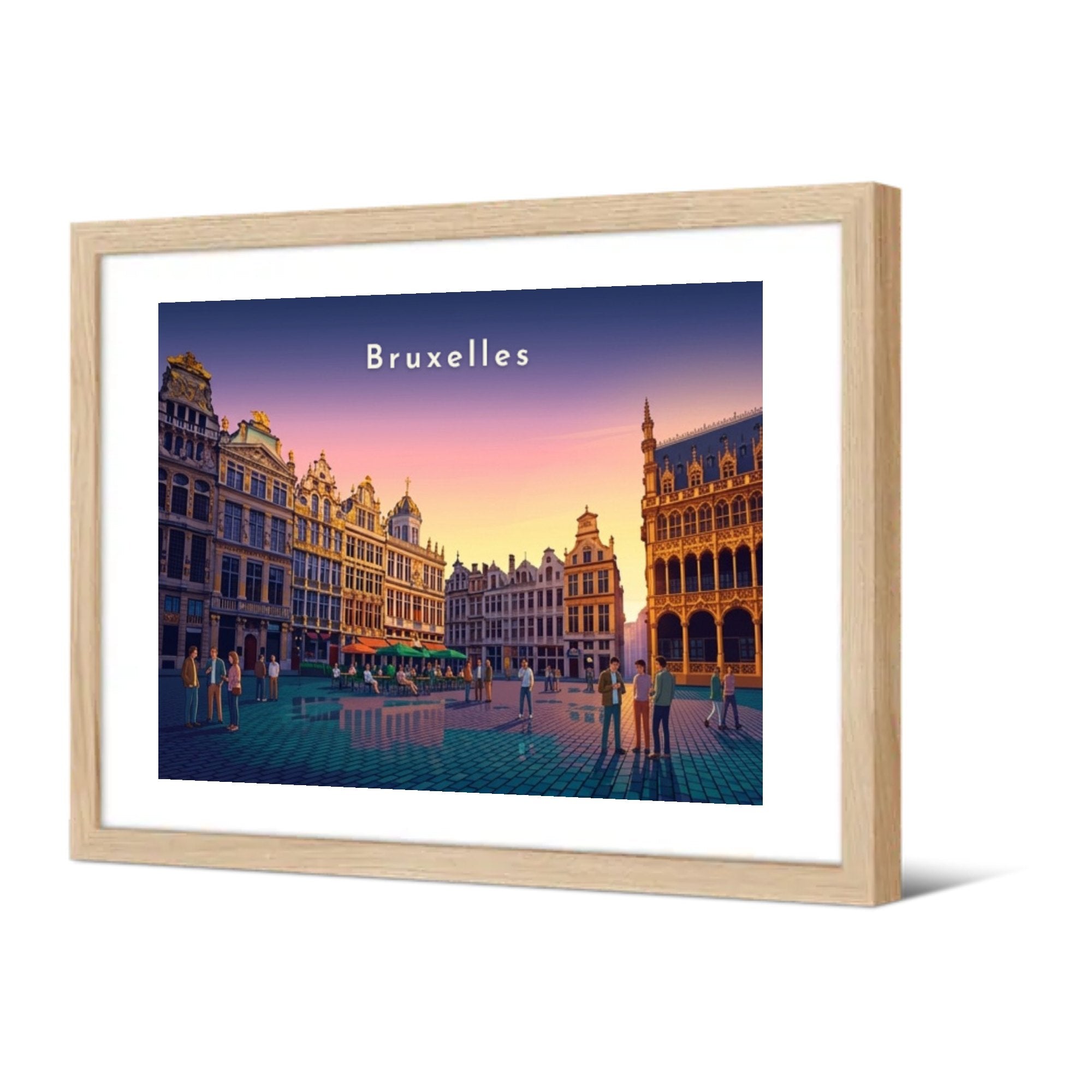 La Grand-Place — Pôdevache, encadrée, vue de trois quarts