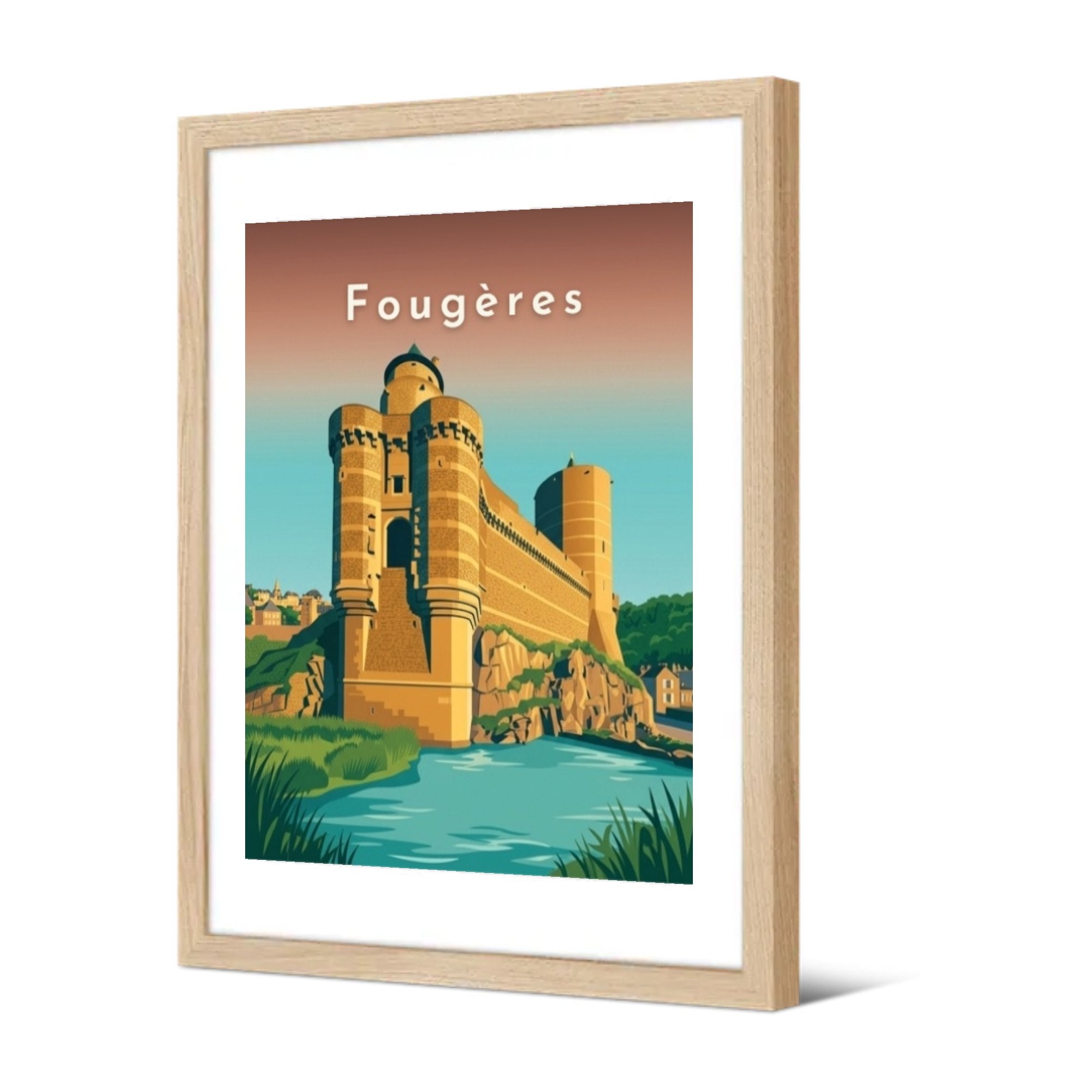Le château — Pôdevache, encadrée, vue de trois quarts