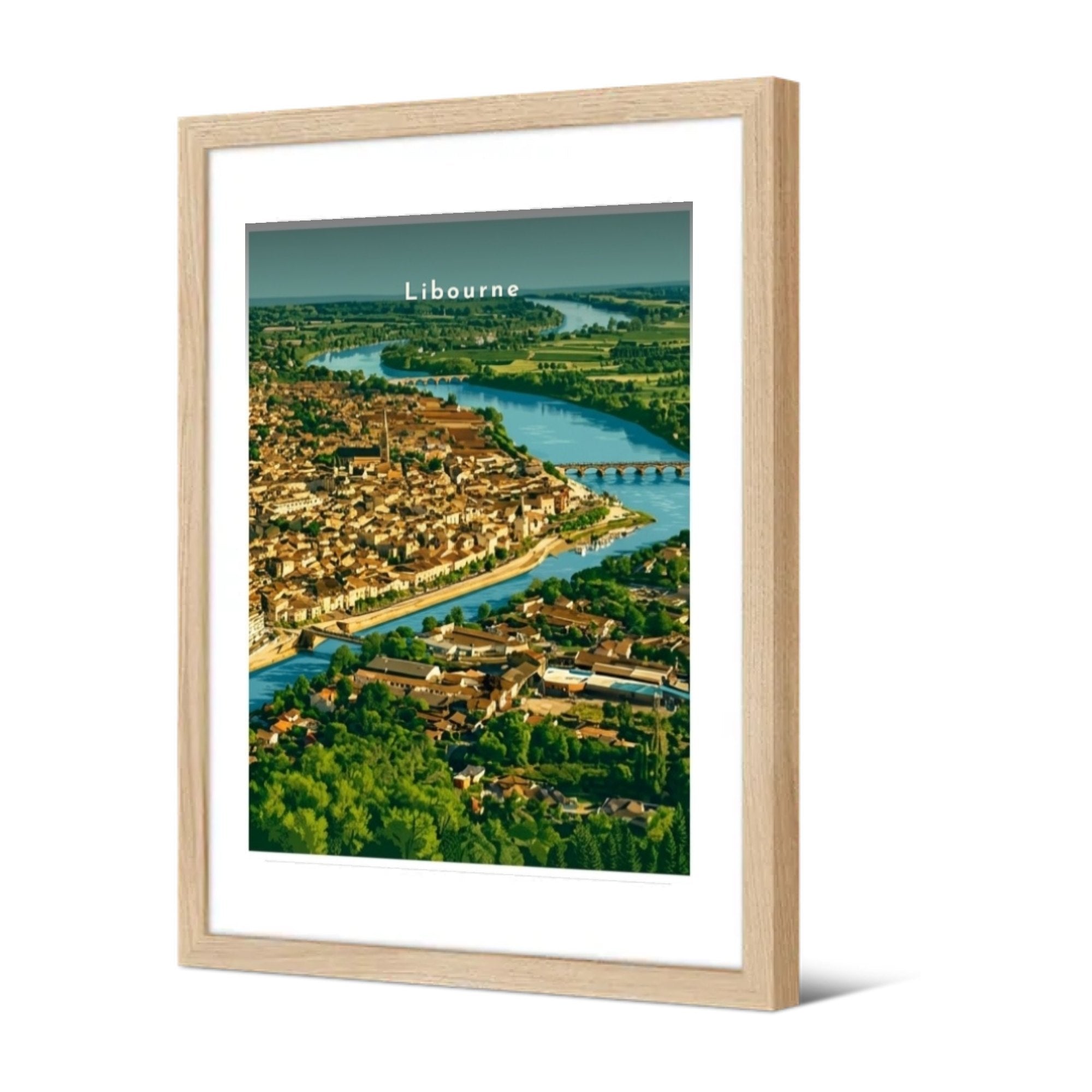 Confluent de l'Isle et de la Dordogne — Pôdevache, encadrée, vue de trois quarts