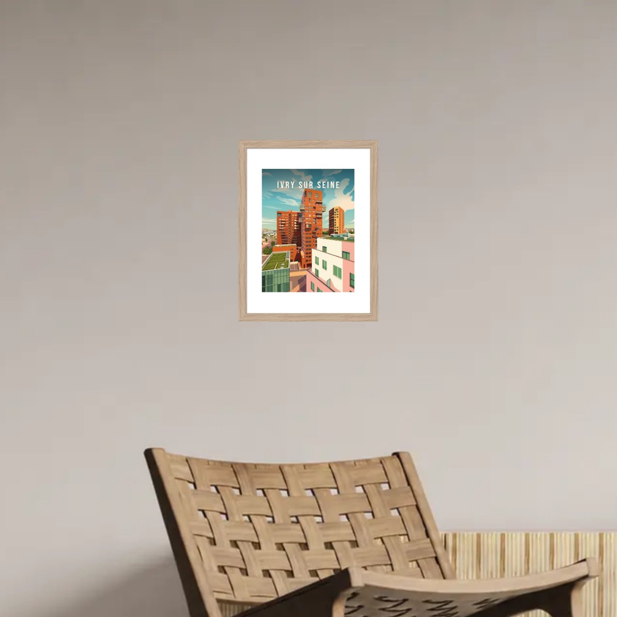 Immeubles contemporains — Pôdevache, en situation sur un mur