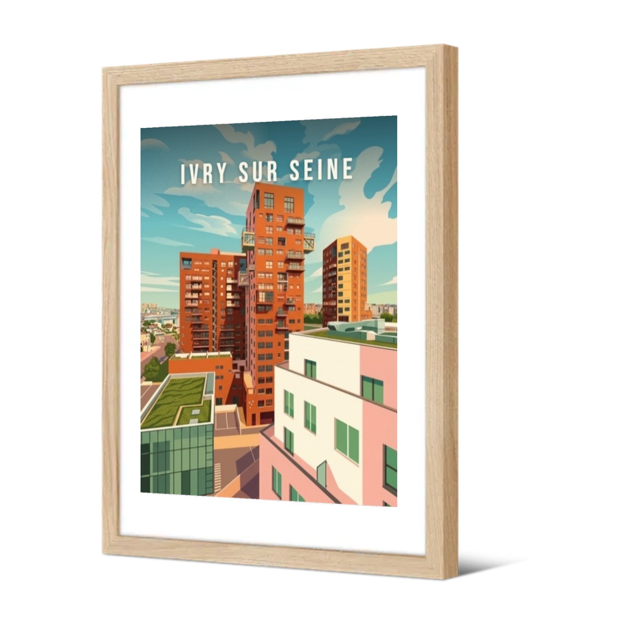 Immeubles contemporains — Pôdevache, encadrée, vue de trois quarts