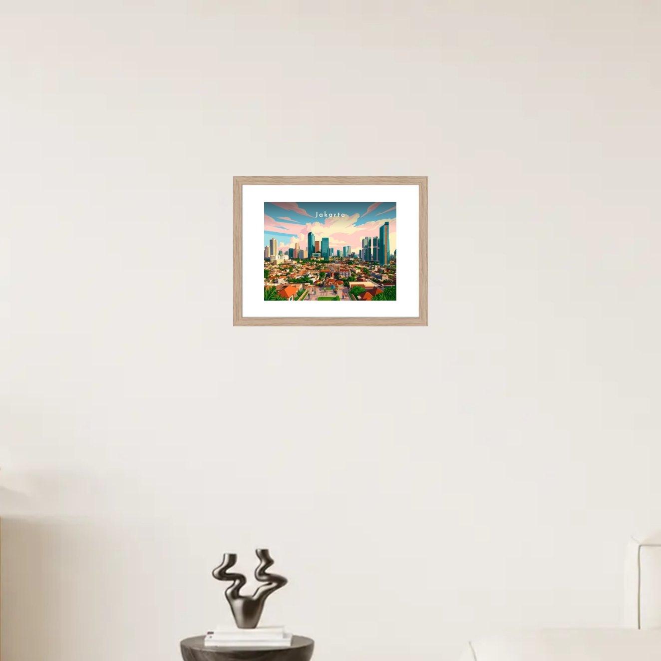 Panorama sur la skyline — Pôdevache, en situation sur un mur