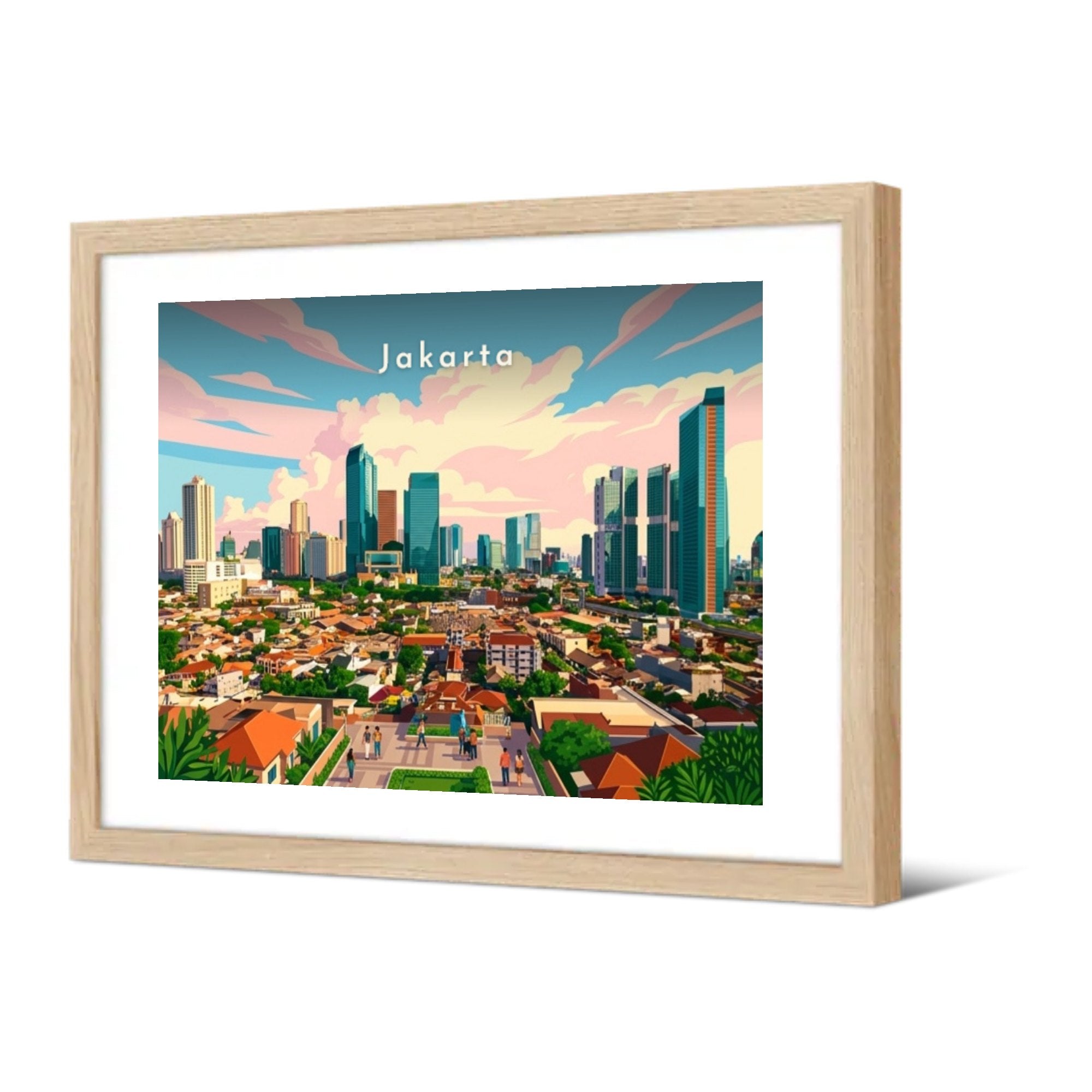 Panorama sur la skyline — Pôdevache, encadrée, vue de trois quarts