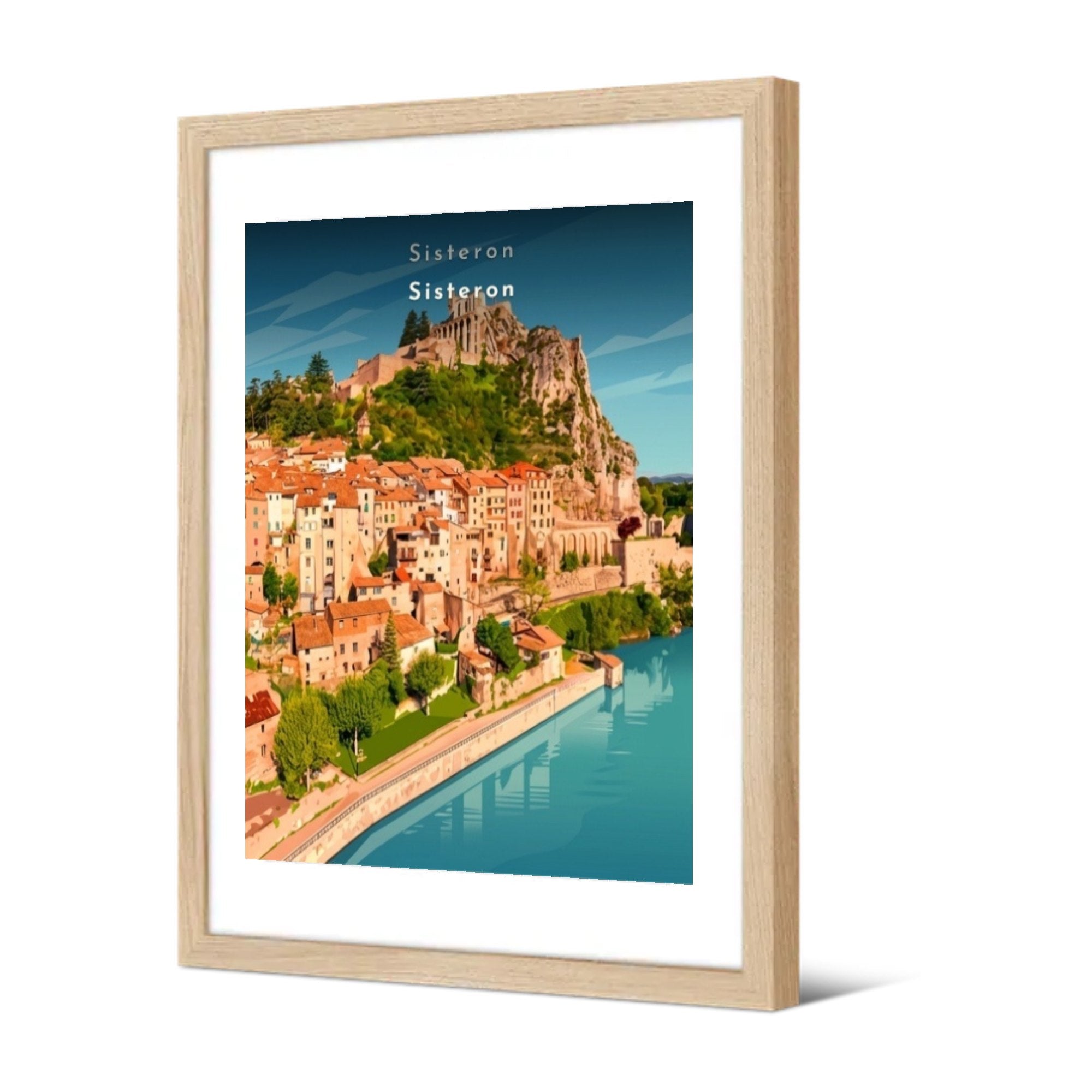 La Citadelle et la Durance — Pôdevache, encadrée, vue de trois quarts