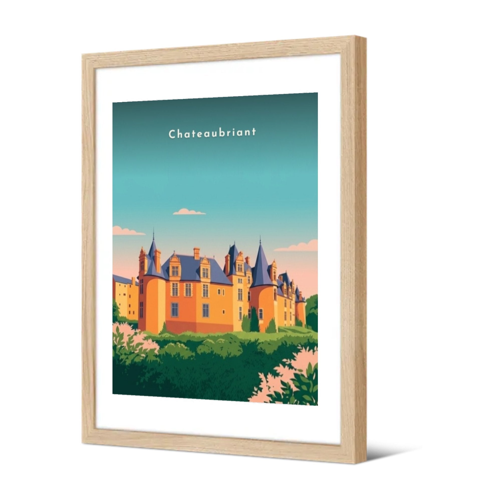 Façade et tours du château — Pôdevache, encadrée, vue de trois quarts
