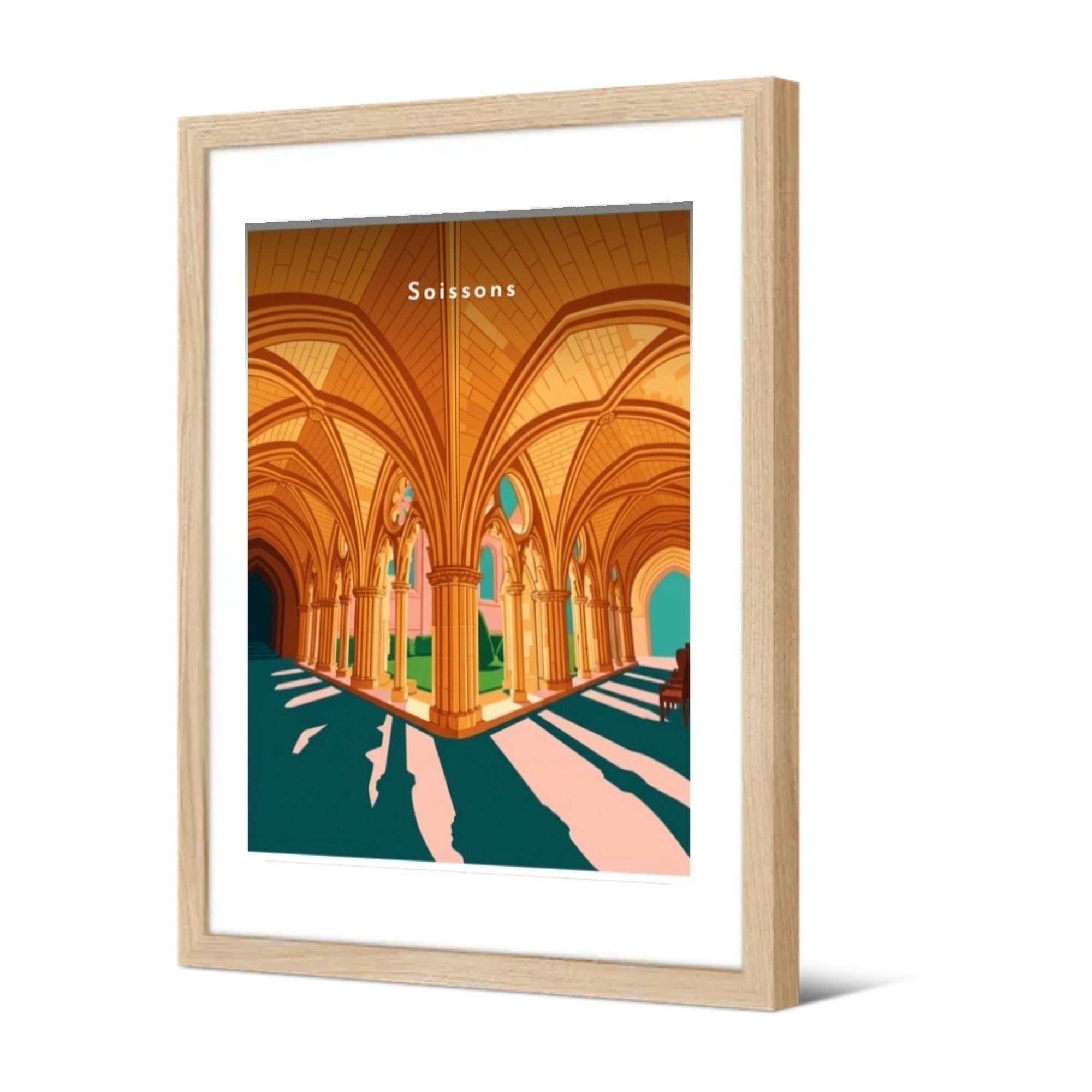 Cloître Saint-Jean-des-Vignes — Pôdevache, encadrée, vue de trois quarts