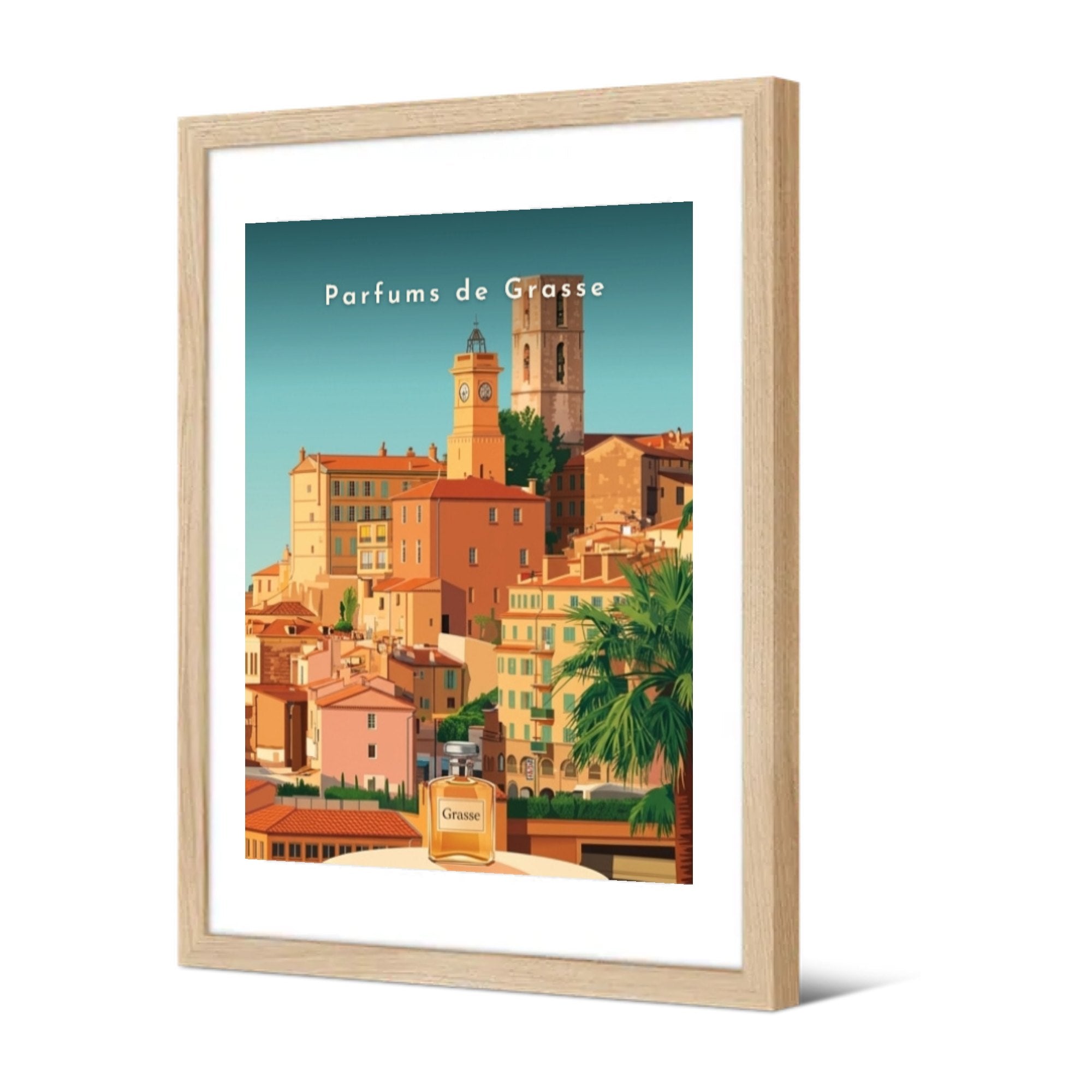 Parfums de Grasse — Pôdevache, encadrée, vue de trois quarts