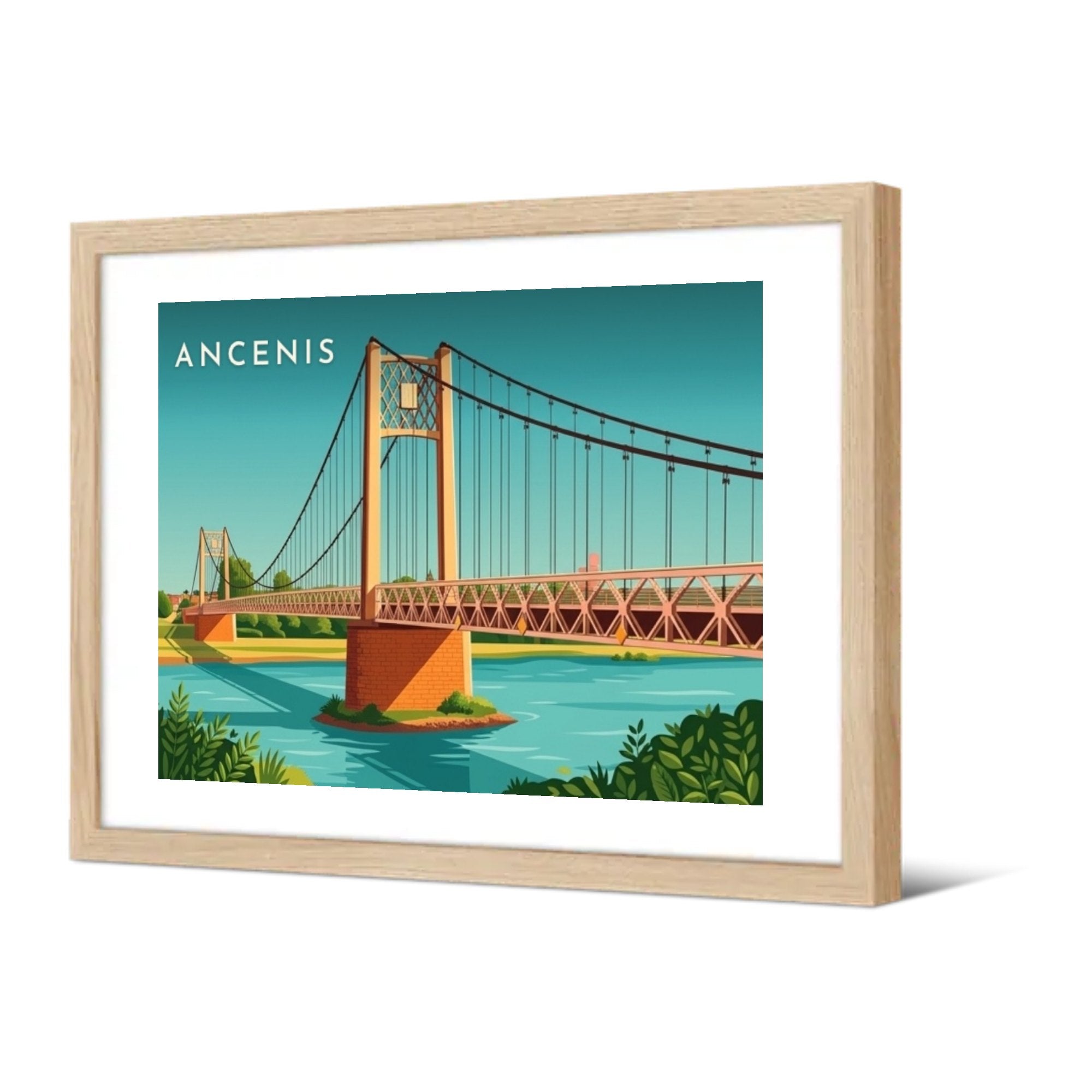 Ancenis — Pôdevache, encadrée, vue de trois quarts