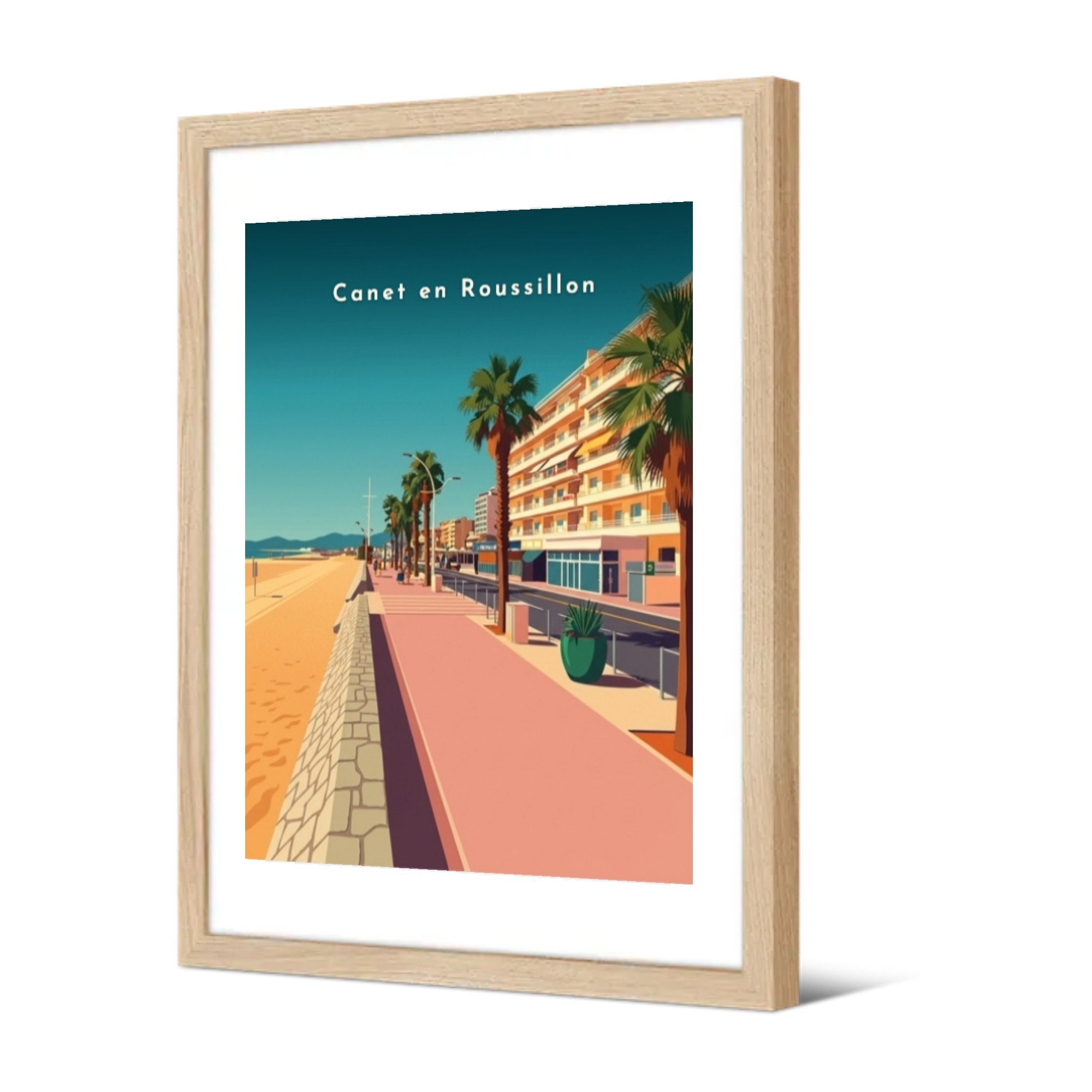 Promenade du front de mer — Pôdevache, encadrée, vue de trois quarts