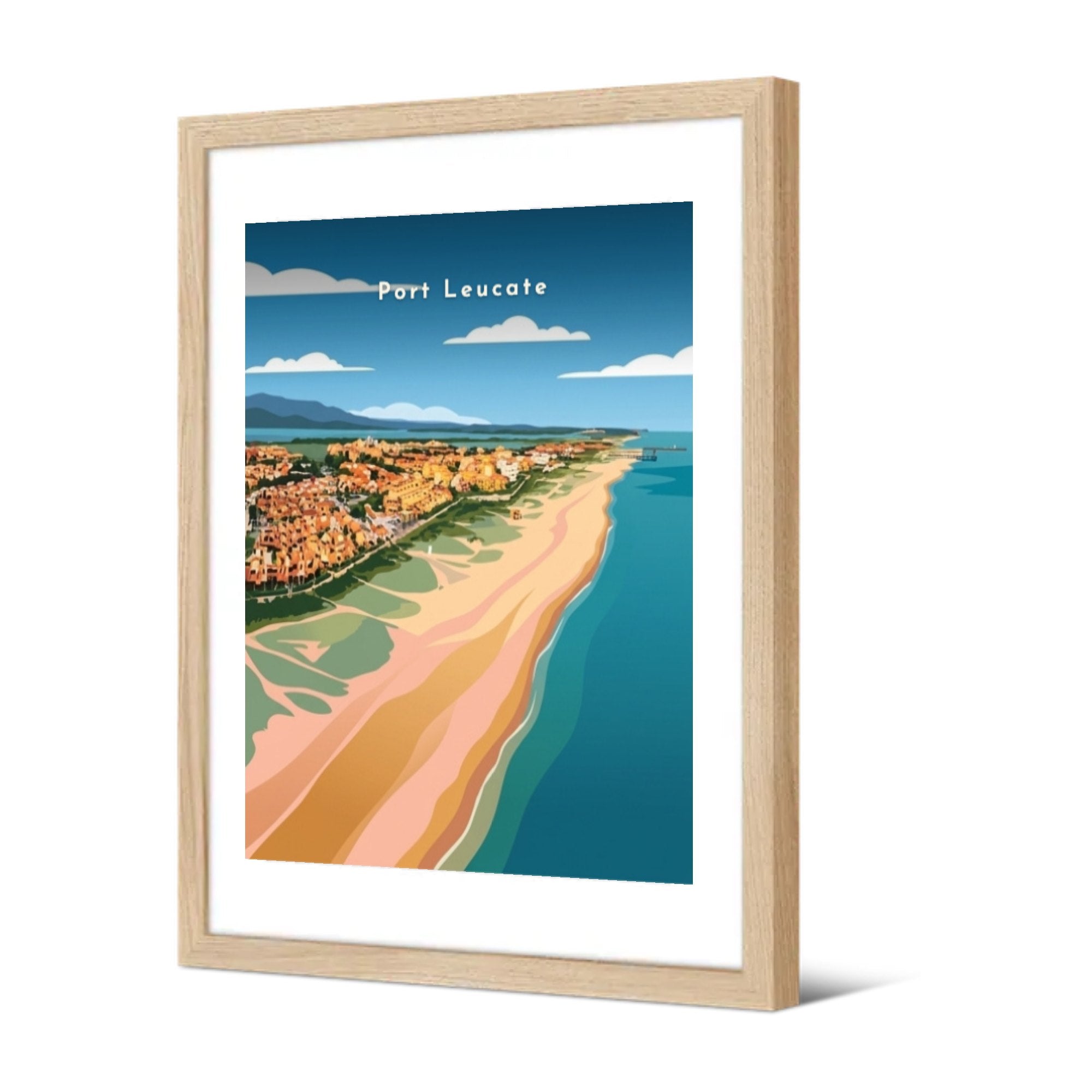Port Leucate — Pôdevache, encadrée, vue de trois quarts
