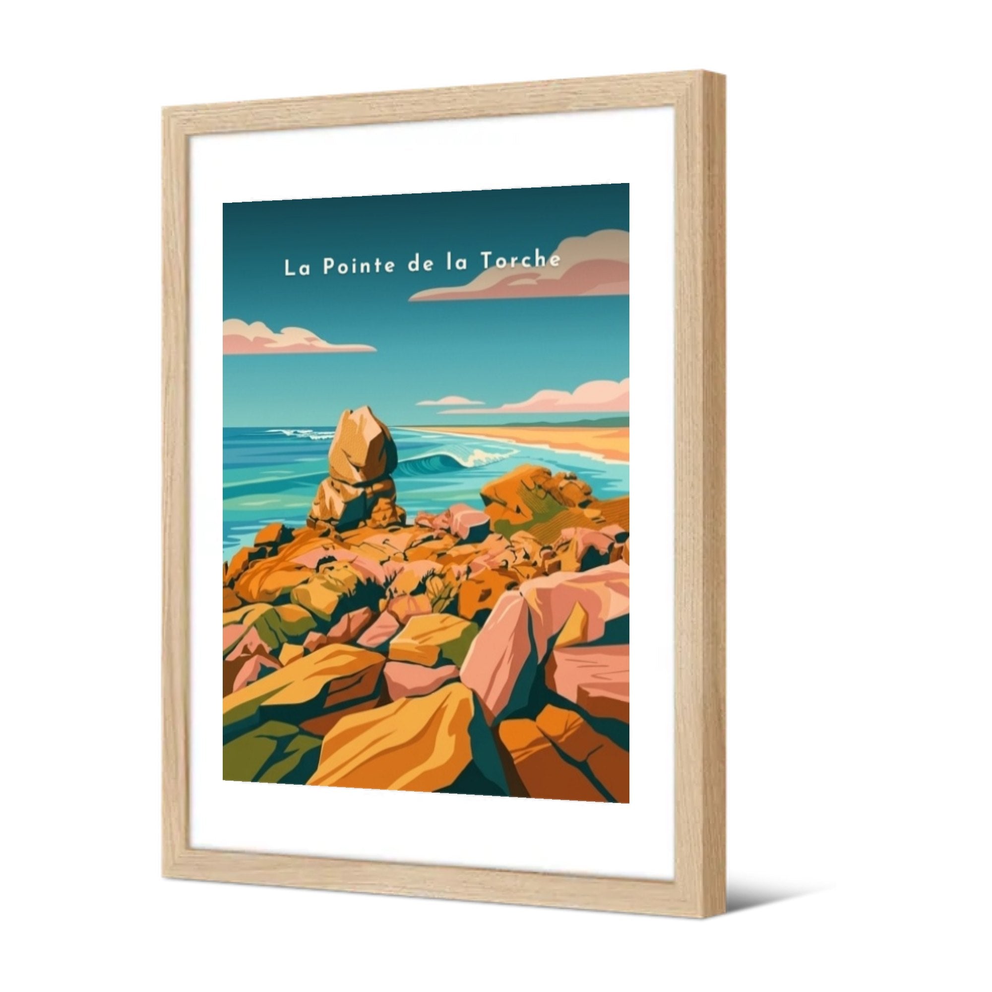 La Pointe de la Torche — Pôdevache, encadrée, vue de trois quarts