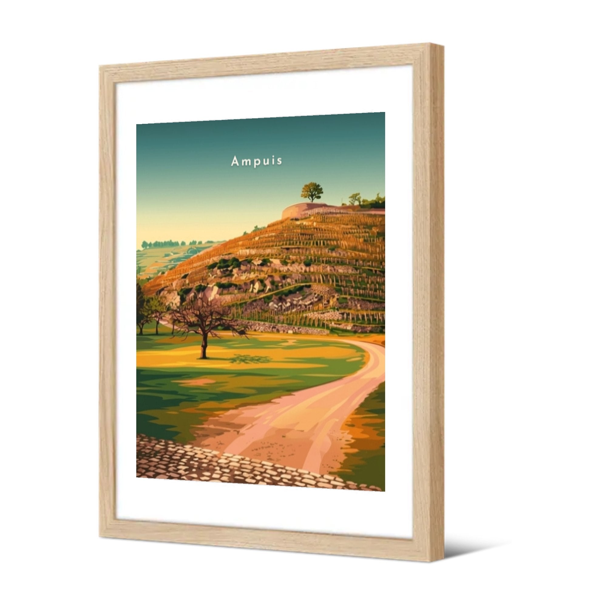 Vignoble de Côte-Rôtie — Pôdevache, encadrée, vue de trois quarts