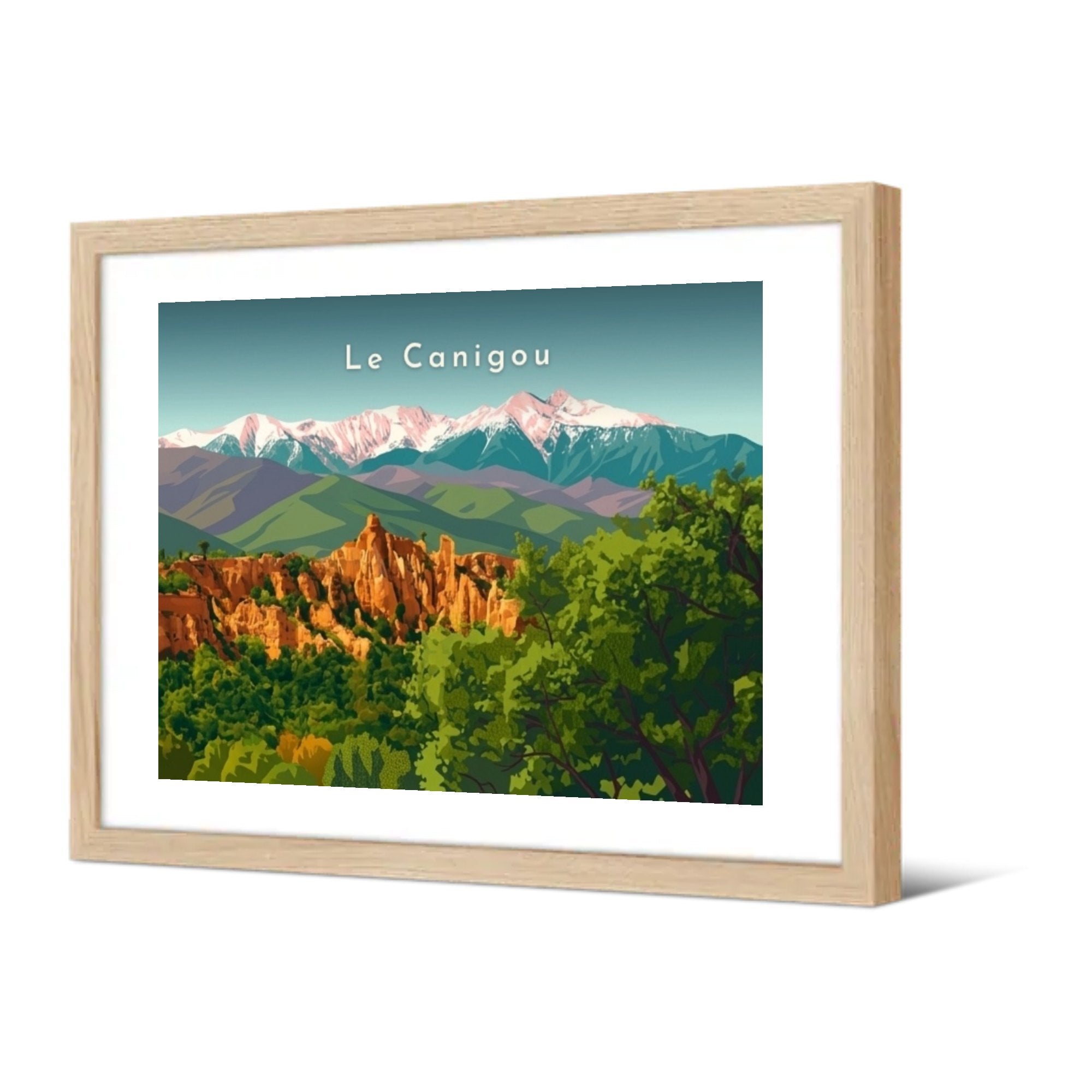 Le Canigou — Pôdevache, encadrée, vue de trois quarts