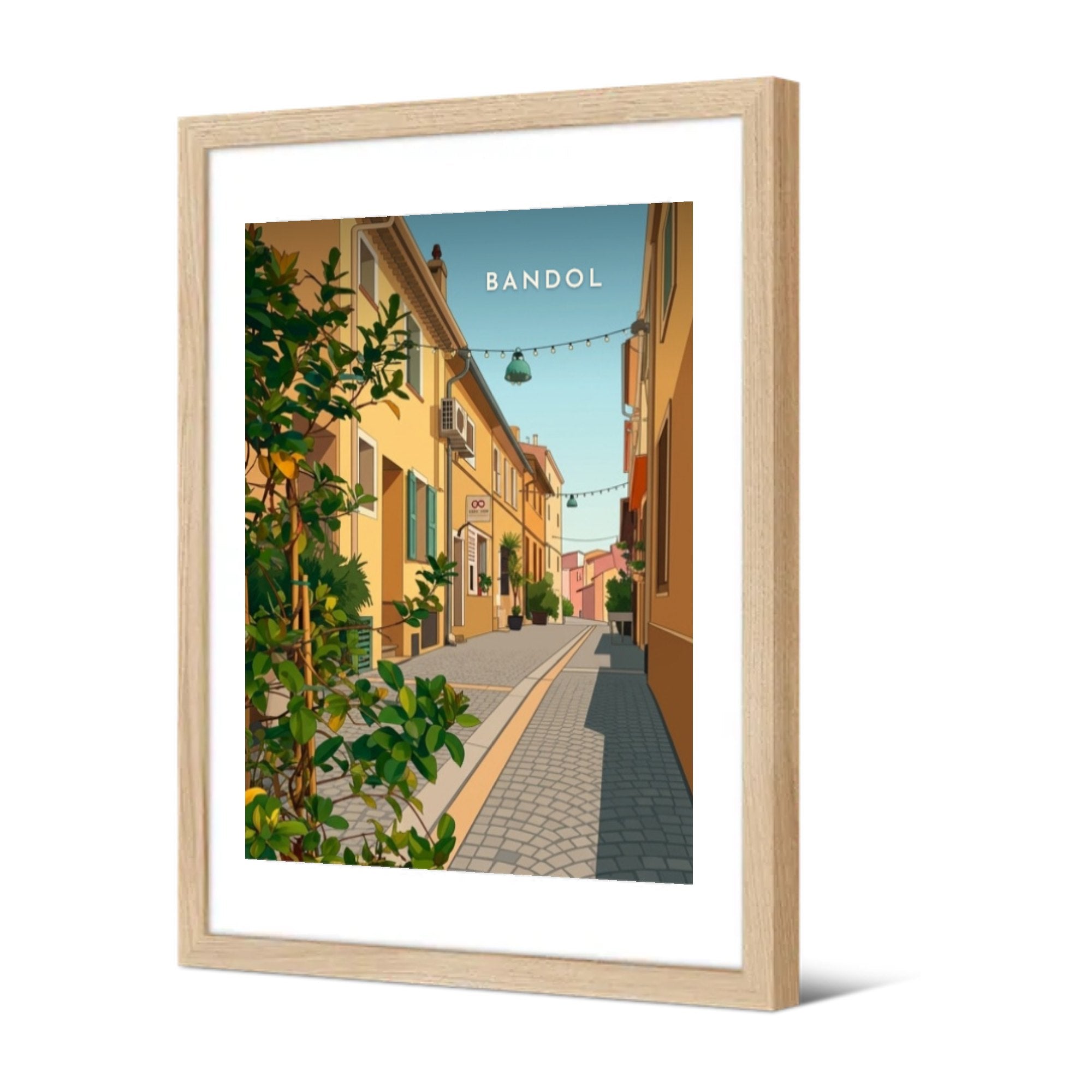 Ruelle du centre ancien — Pôdevache, encadrée, vue de trois quarts