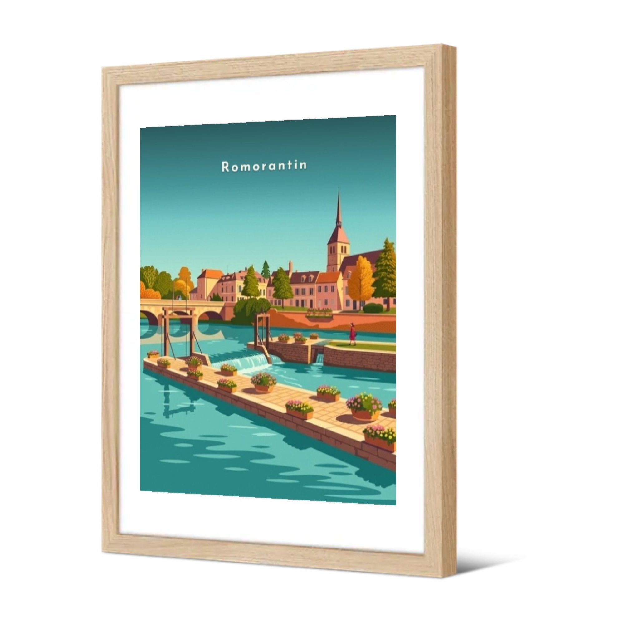 Romorantin — Pôdevache, encadrée, vue de trois quarts