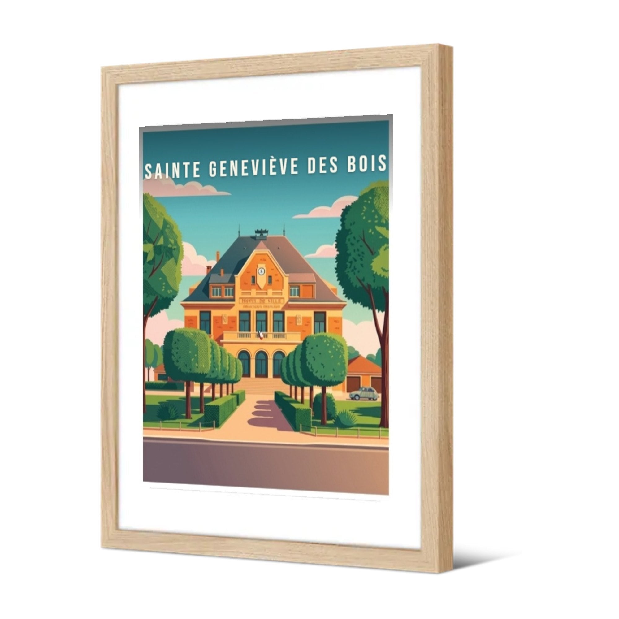 Sainte Geneviève des bois — Pôdevache, encadrée, vue de trois quarts