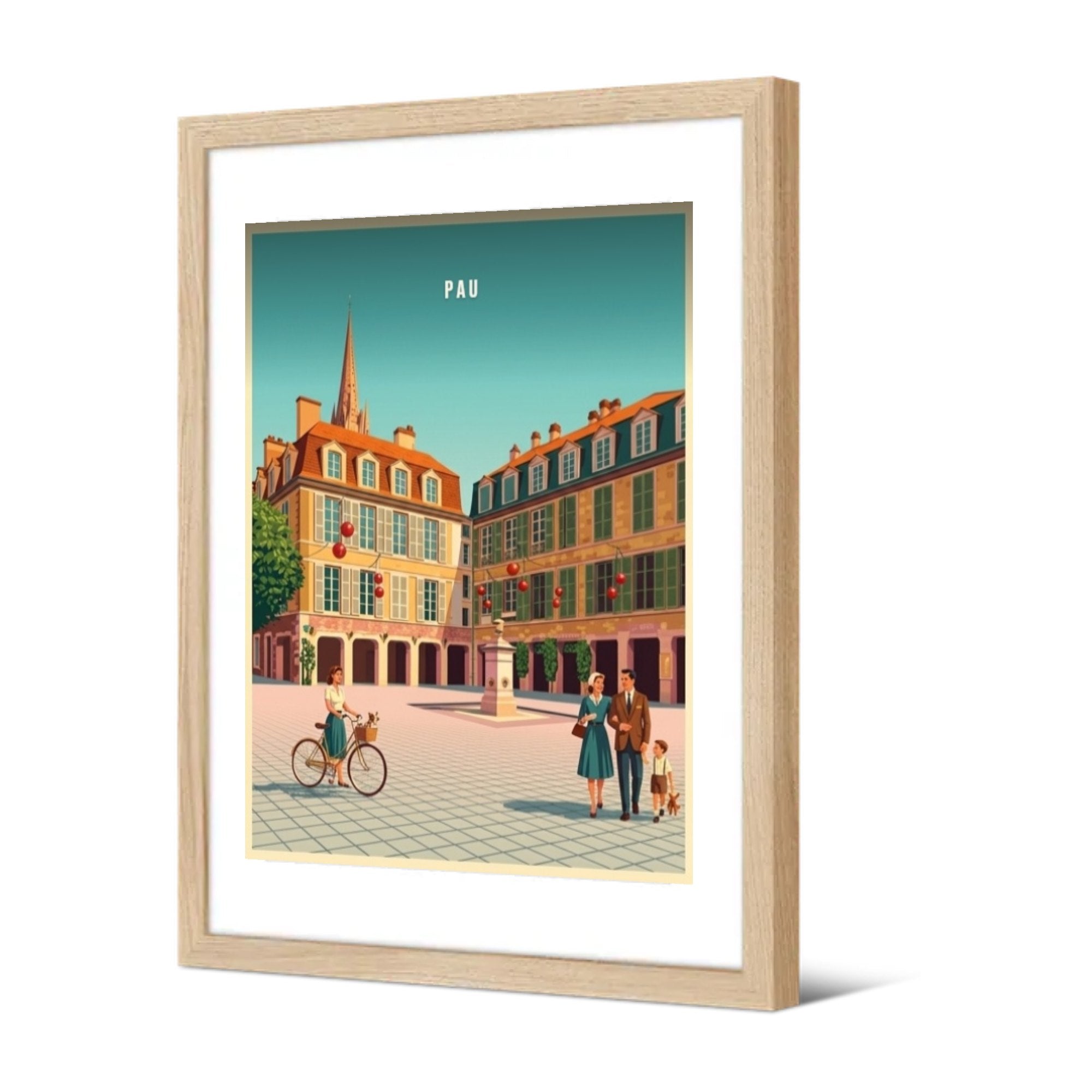 Place Reine-Marguerite — Pôdevache, encadrée, vue de trois quarts