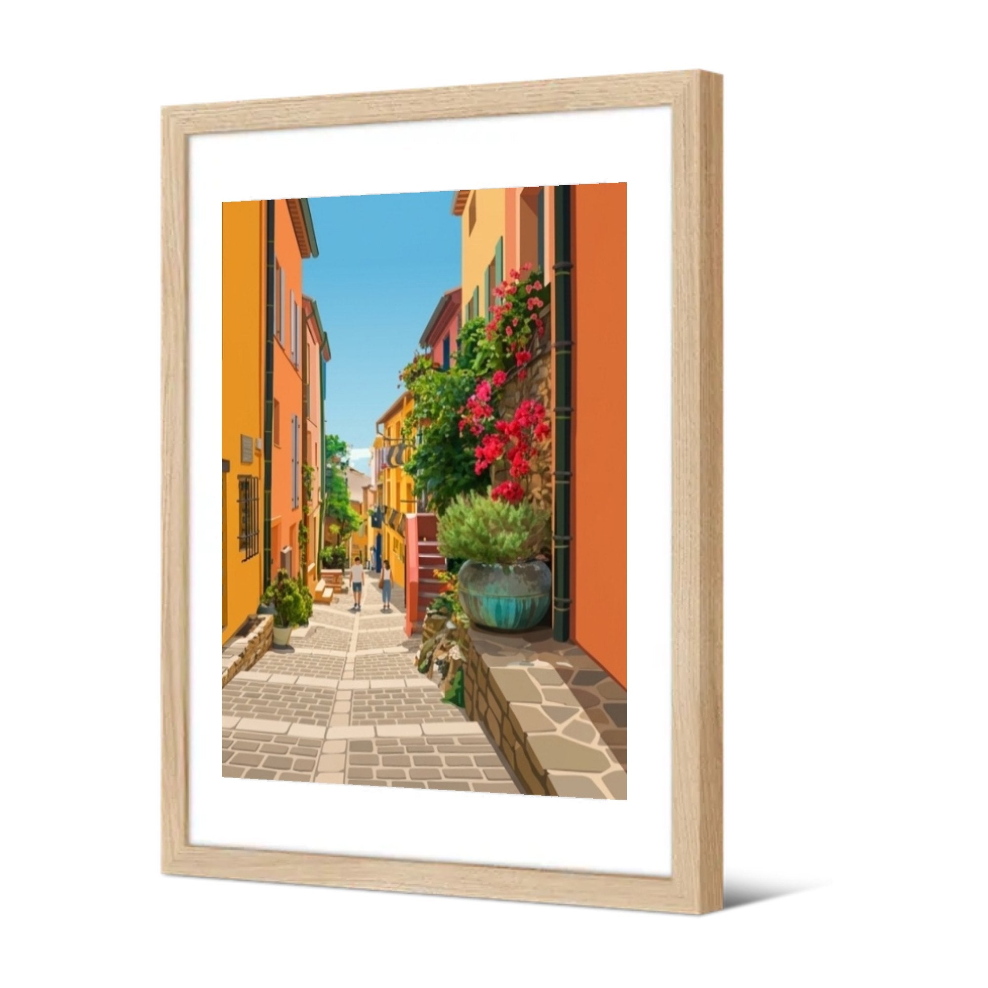 Ruelle du Mouré en escalier — Pôdevache, encadrée, vue de trois quarts
