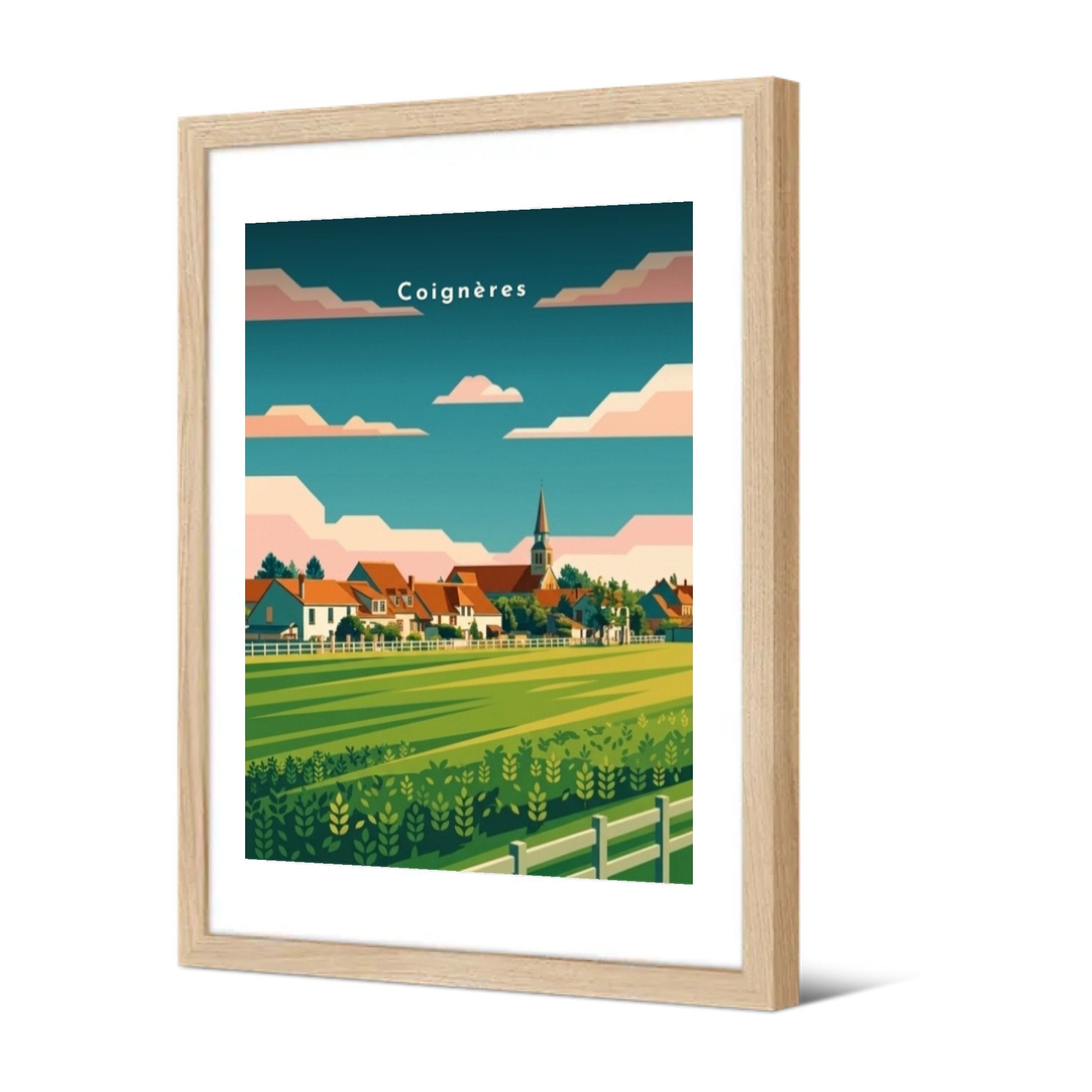 Coignères — Pôdevache, encadrée, vue de trois quarts