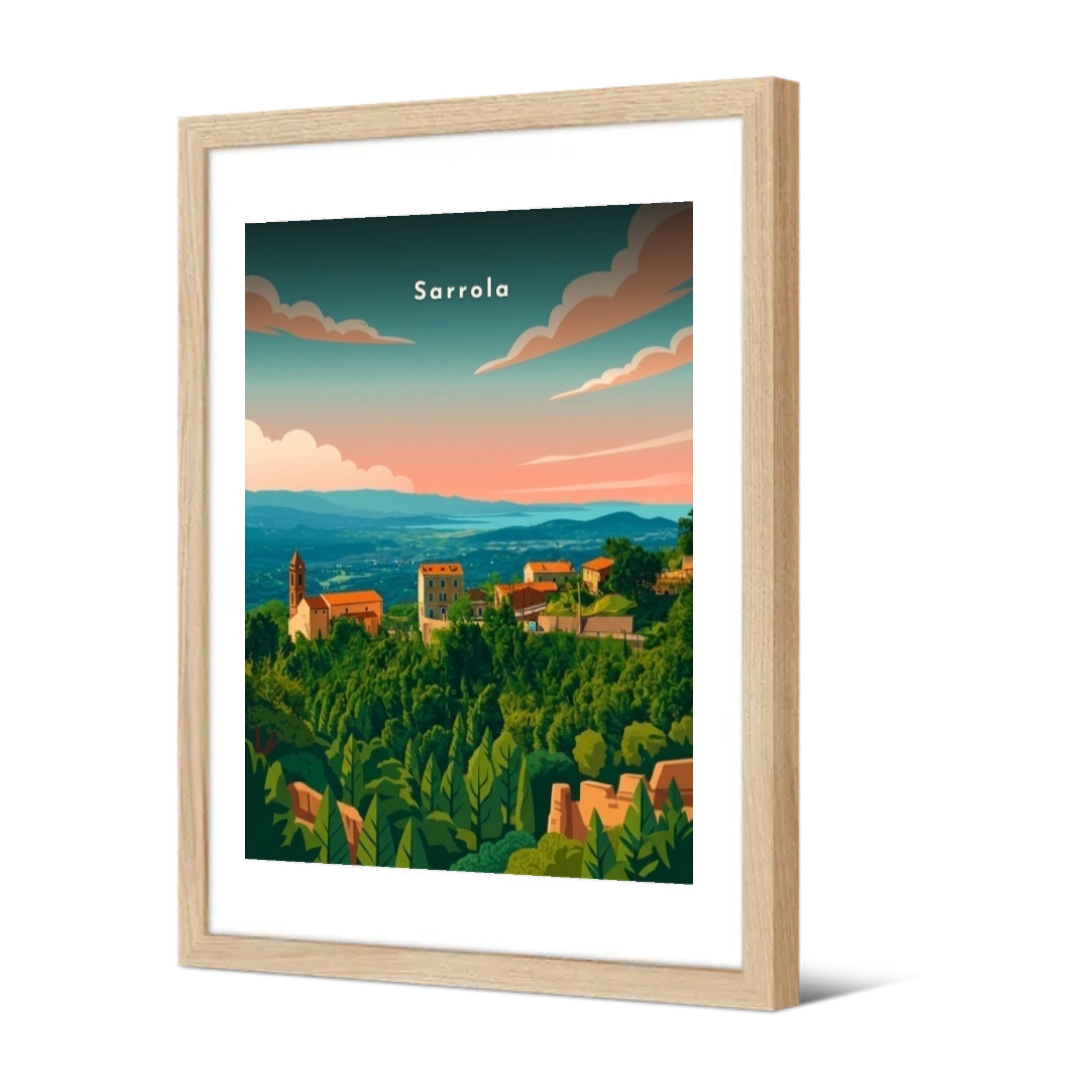 Sarrola — Pôdevache, encadrée, vue de trois quarts
