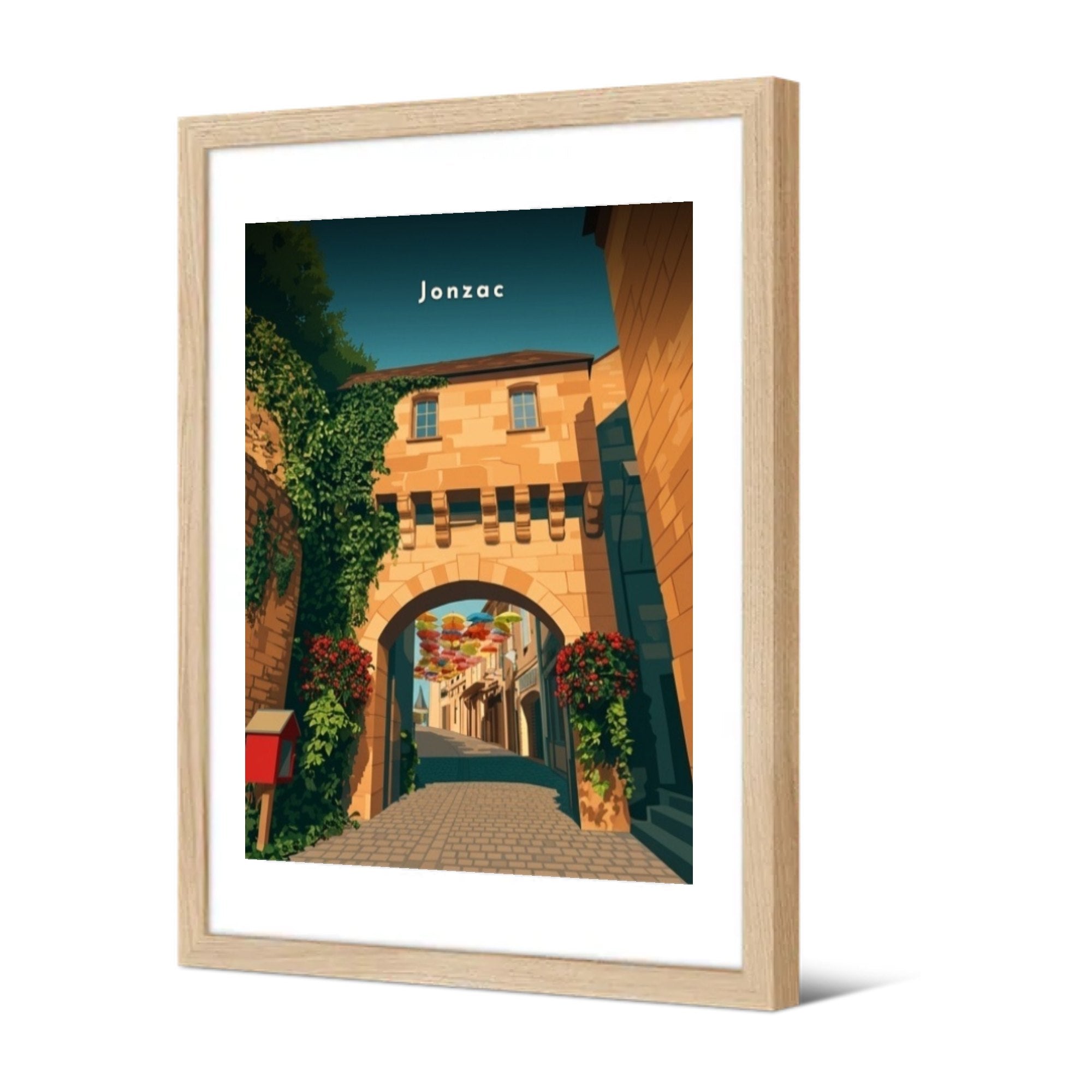 Porte de Ville — Pôdevache, encadrée, vue de trois quarts
