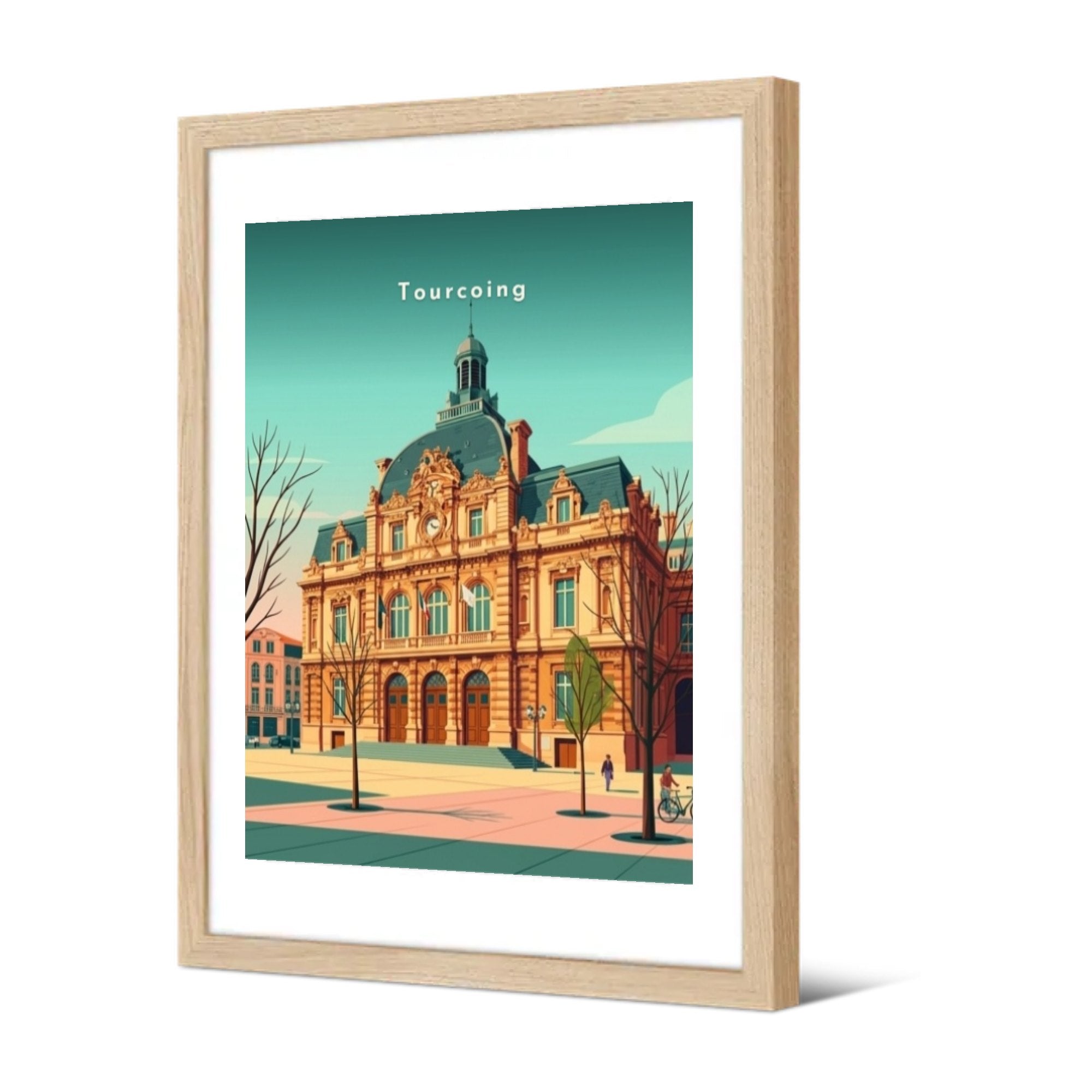 Façade de l'Hôtel de Ville — Pôdevache, encadrée, vue de trois quarts