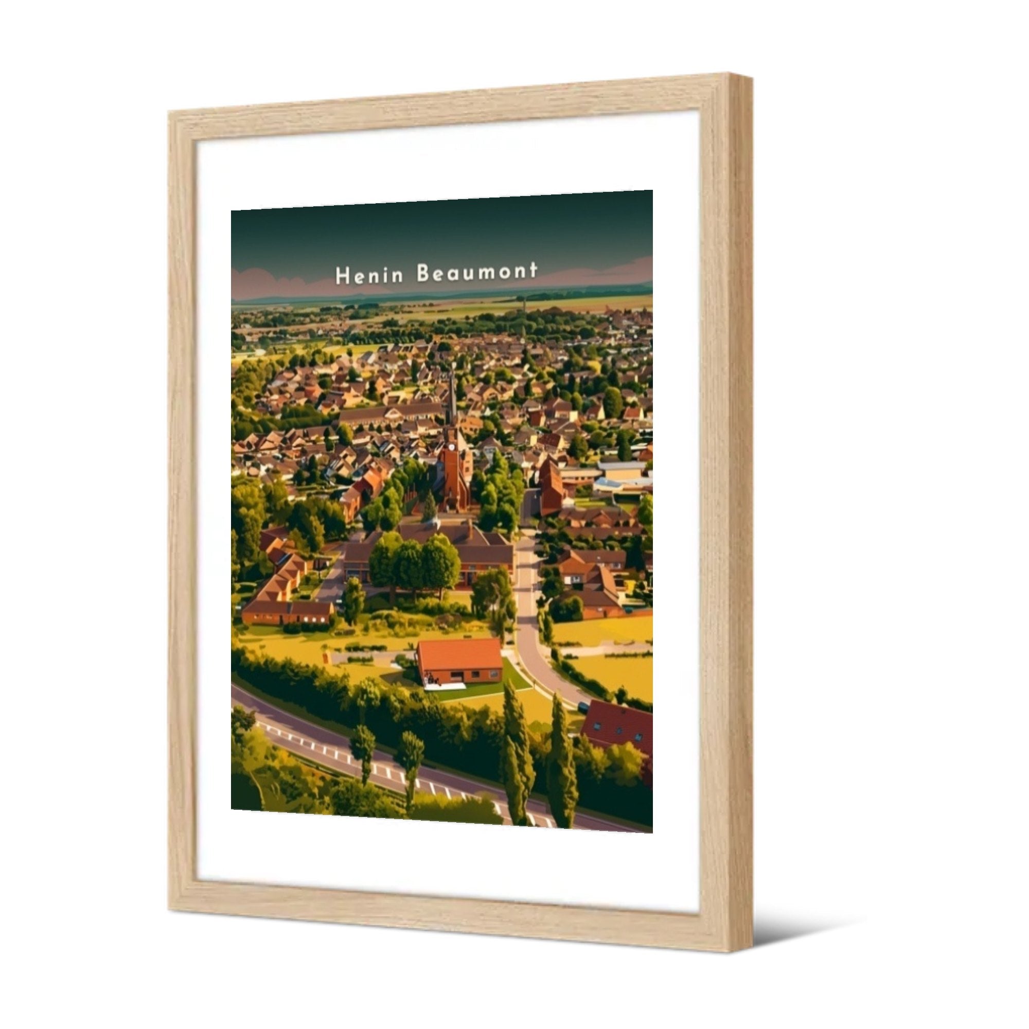 Vue panoramique sur la ville — Pôdevache, encadrée, vue de trois quarts