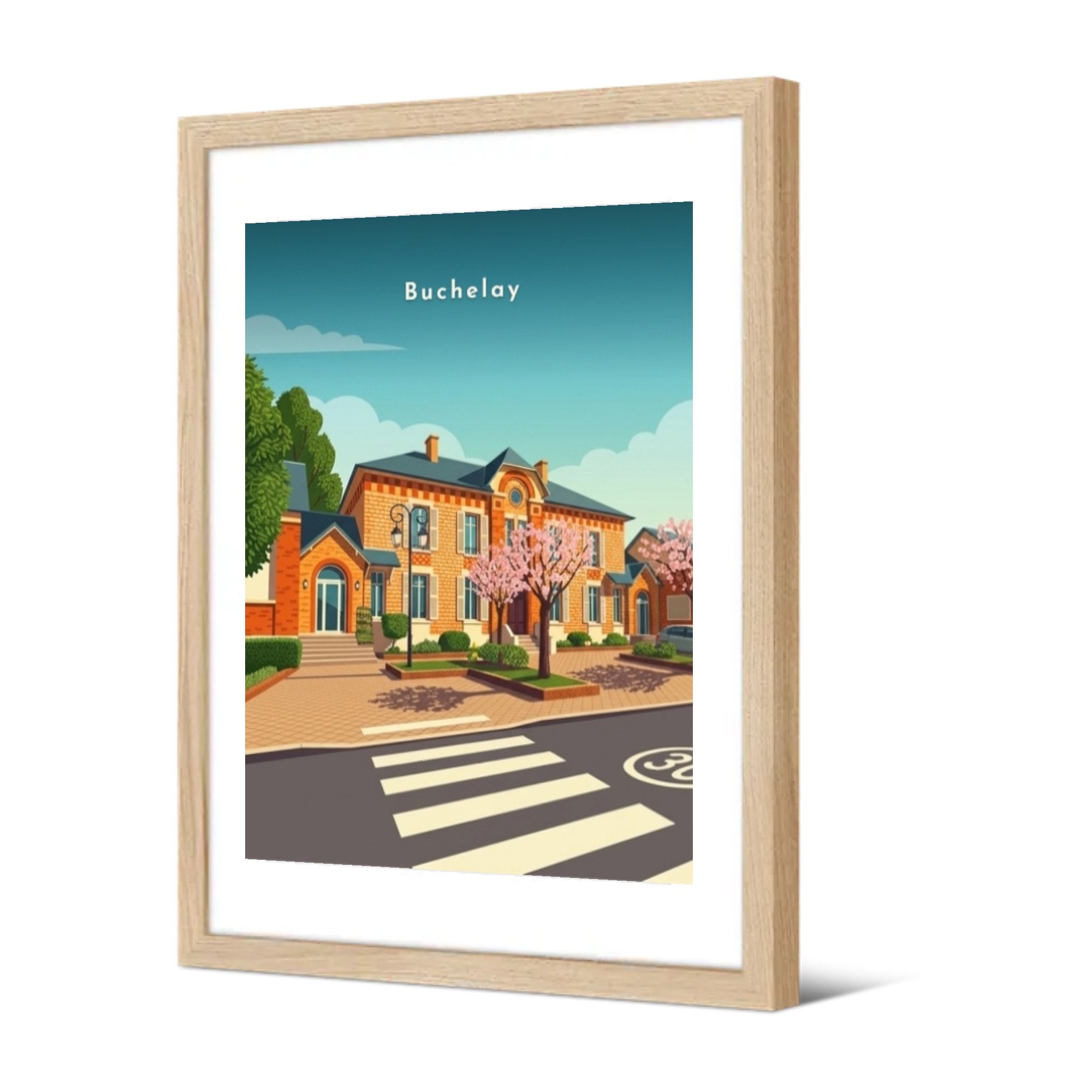 La Mairie — Pôdevache, encadrée, vue de trois quarts