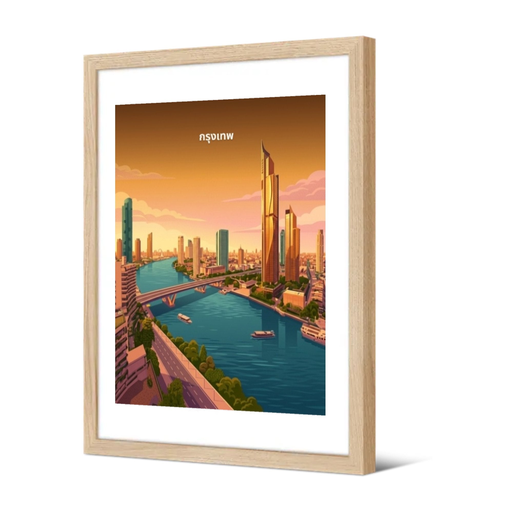 Bangkok — Pôdevache, encadrée, vue de trois quarts