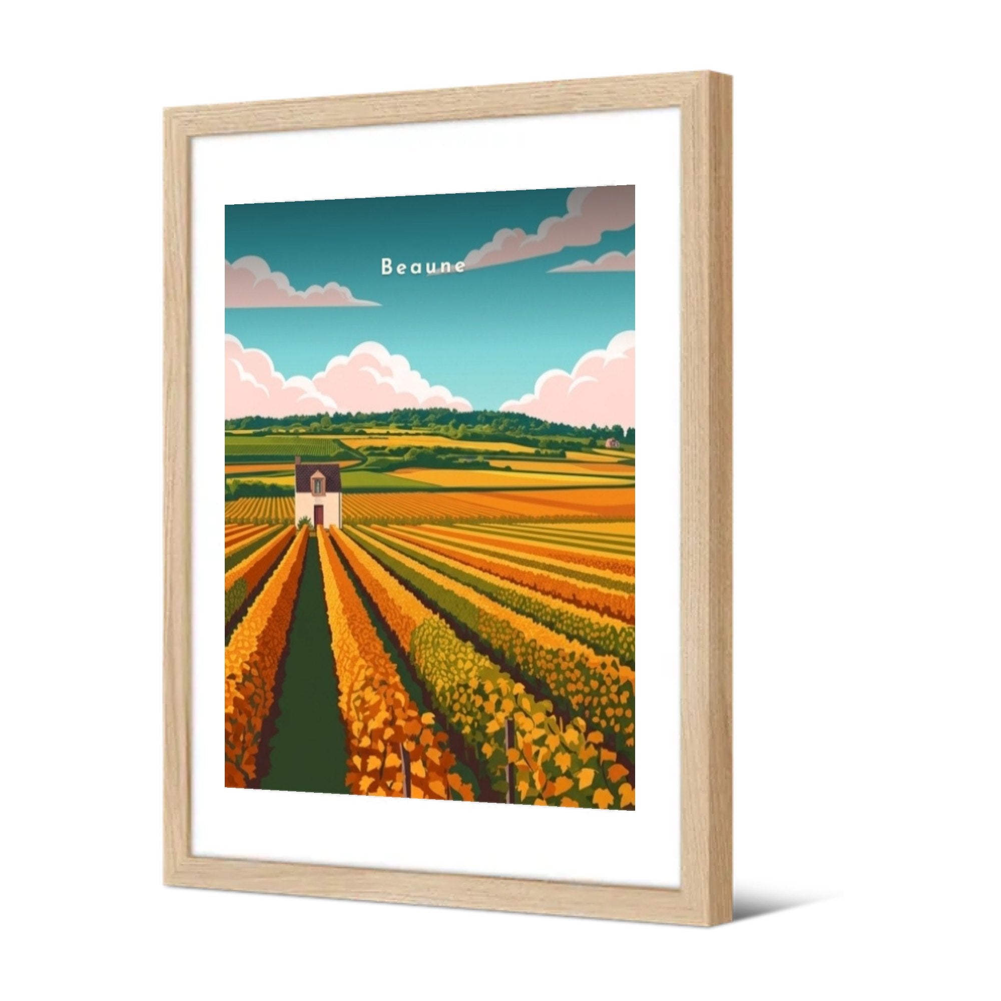 Vignoble de la Côte — Pôdevache, encadrée, vue de trois quarts