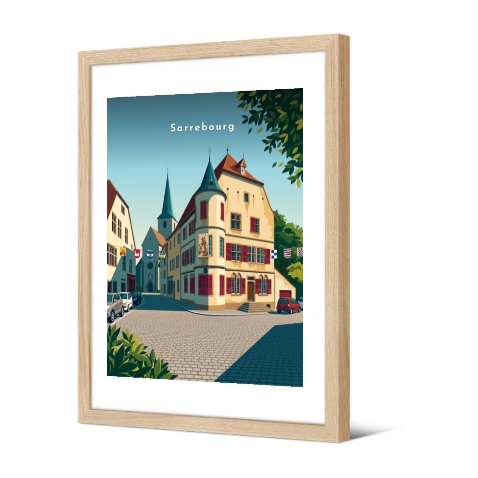 Place des Cordeliers — Pôdevache, encadrée, vue de trois quarts