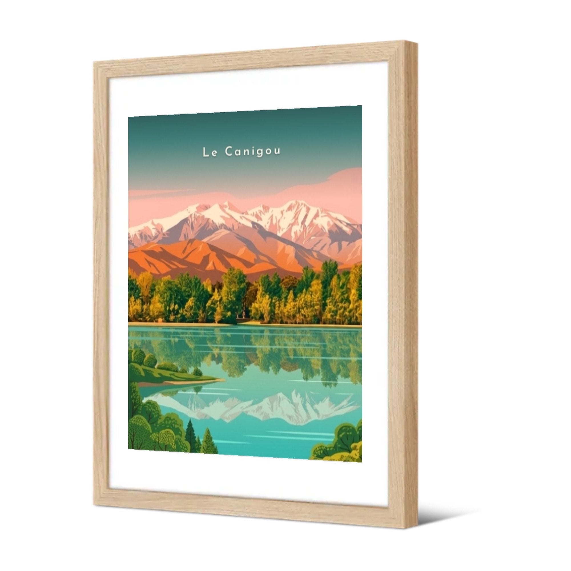 Le Canigou — Pôdevache, encadrée, vue de trois quarts