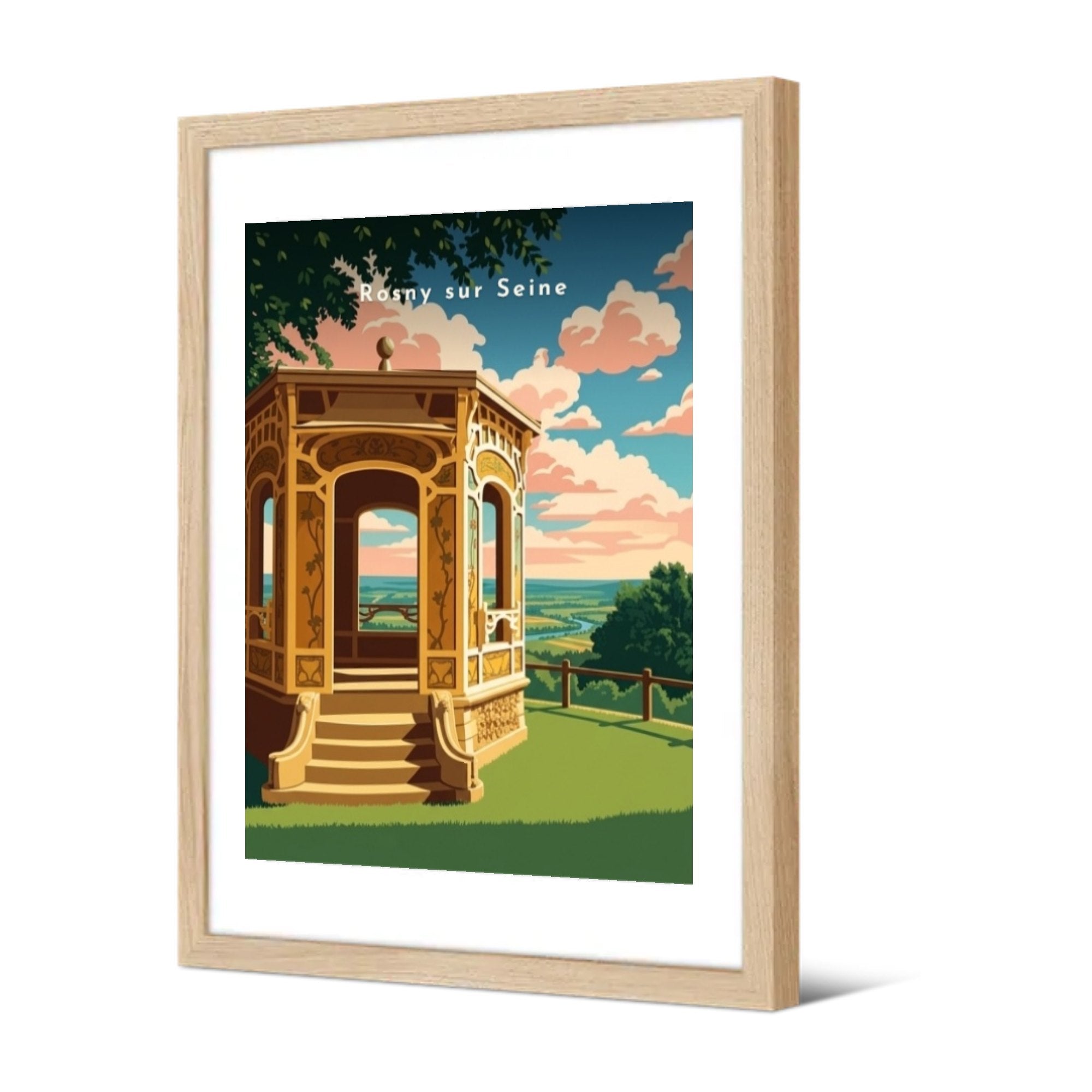 Le Belvédère de Châtillon — Pôdevache, encadrée, vue de trois quarts