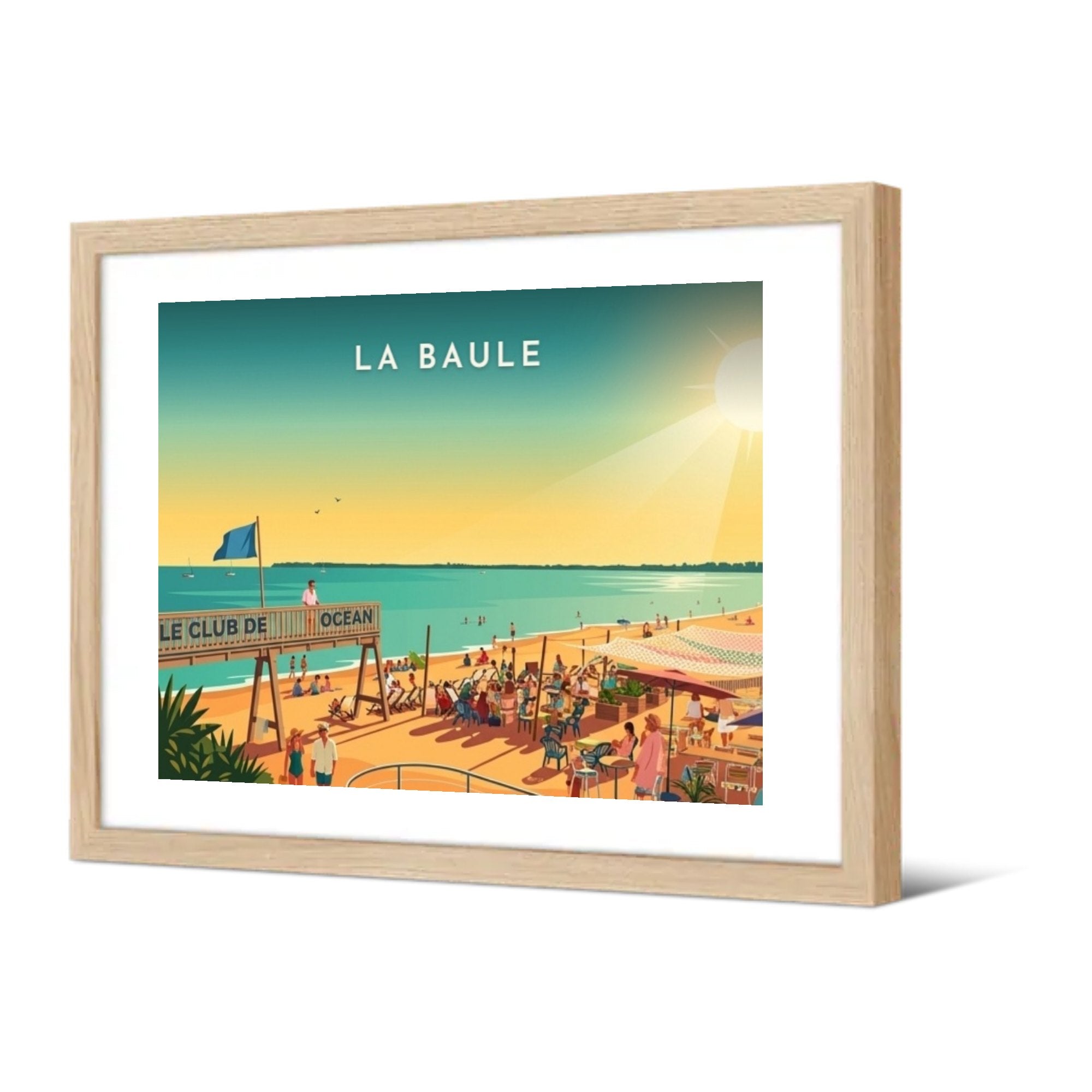La Baule — Pôdevache, encadrée, vue de trois quarts
