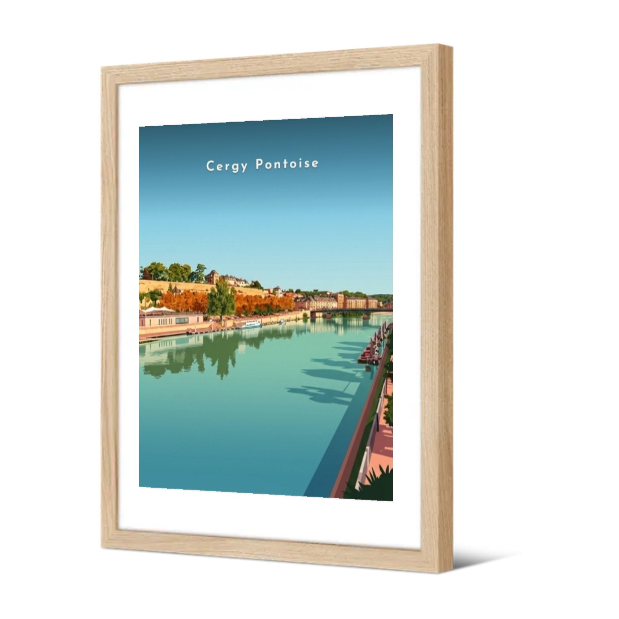 Cergy Pontoise — Pôdevache, encadrée, vue de trois quarts