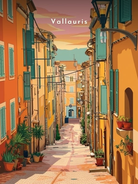 Ruelle aux façades ocres — Pôdevache, visuel seul