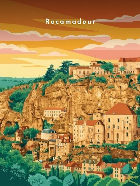 La cité au soleil couchant — Pôdevache, visuel seul