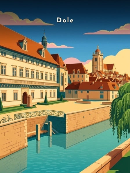 L'Hôtel-Dieu et la collégiale — Pôdevache, visuel seul