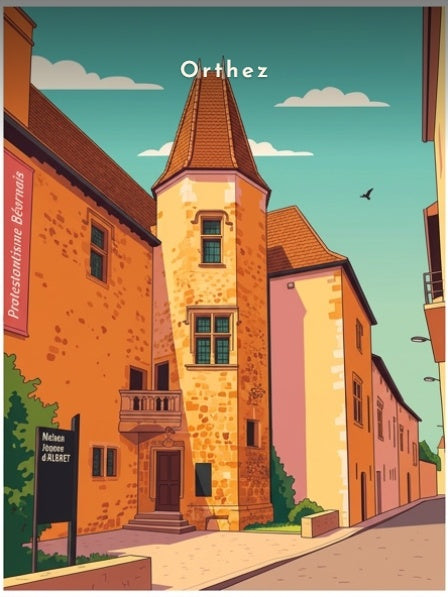 Maison Jeanne d'Albret depuis la rue — Pôdevache, visuel seul