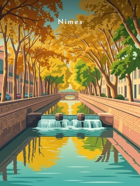Reflets sur le canal de la Fontaine — Pôdevache, visuel seul